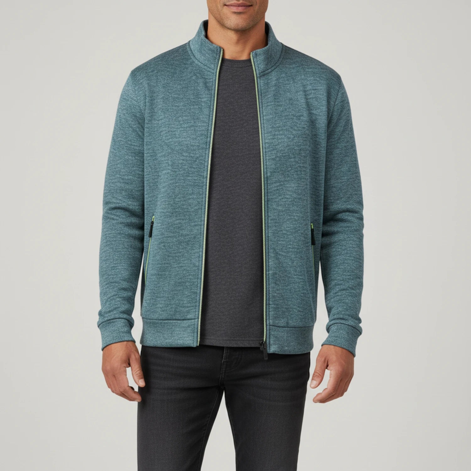 Men's Full Zip Sweater Jacket image