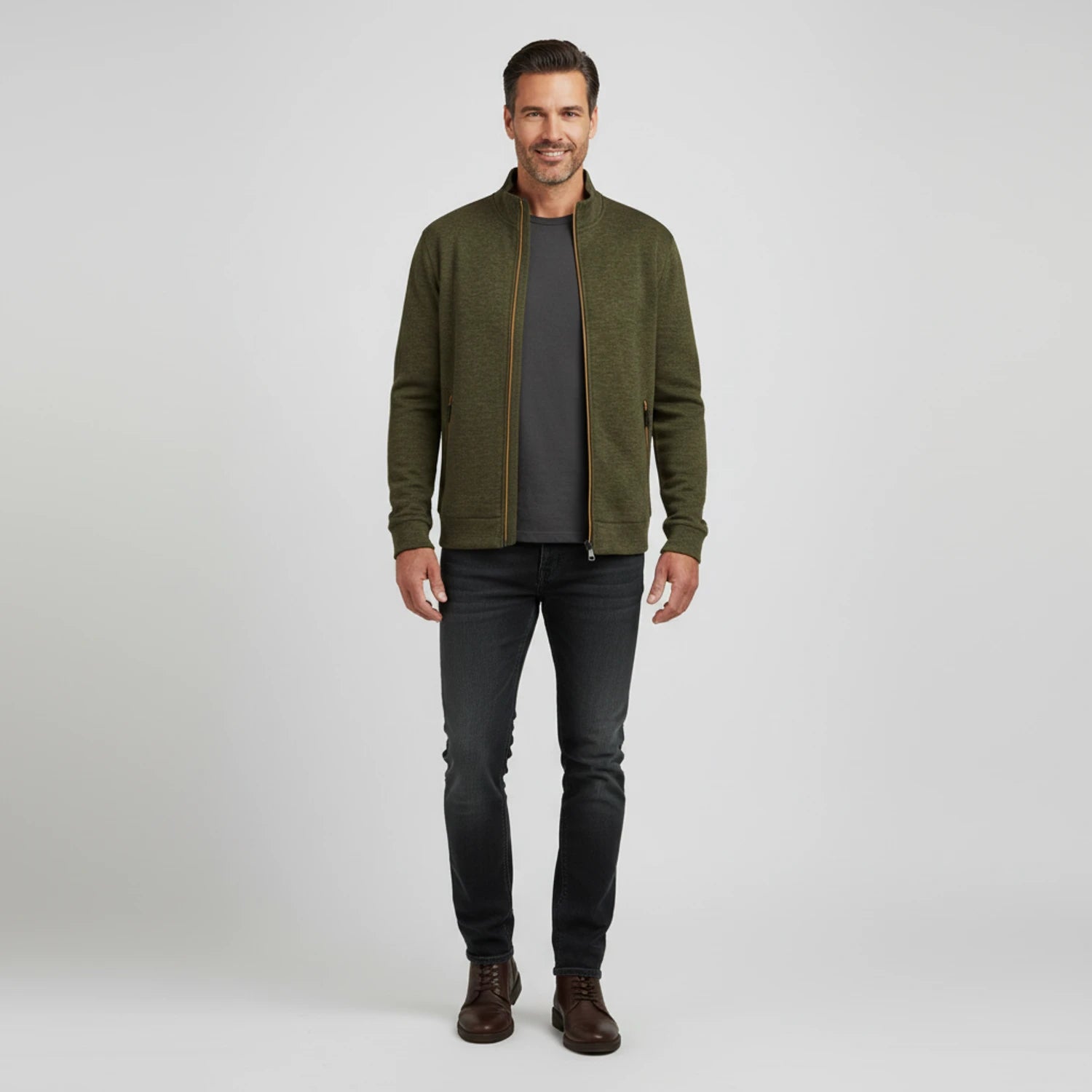 Men's Full Zip Sweater Jacket image