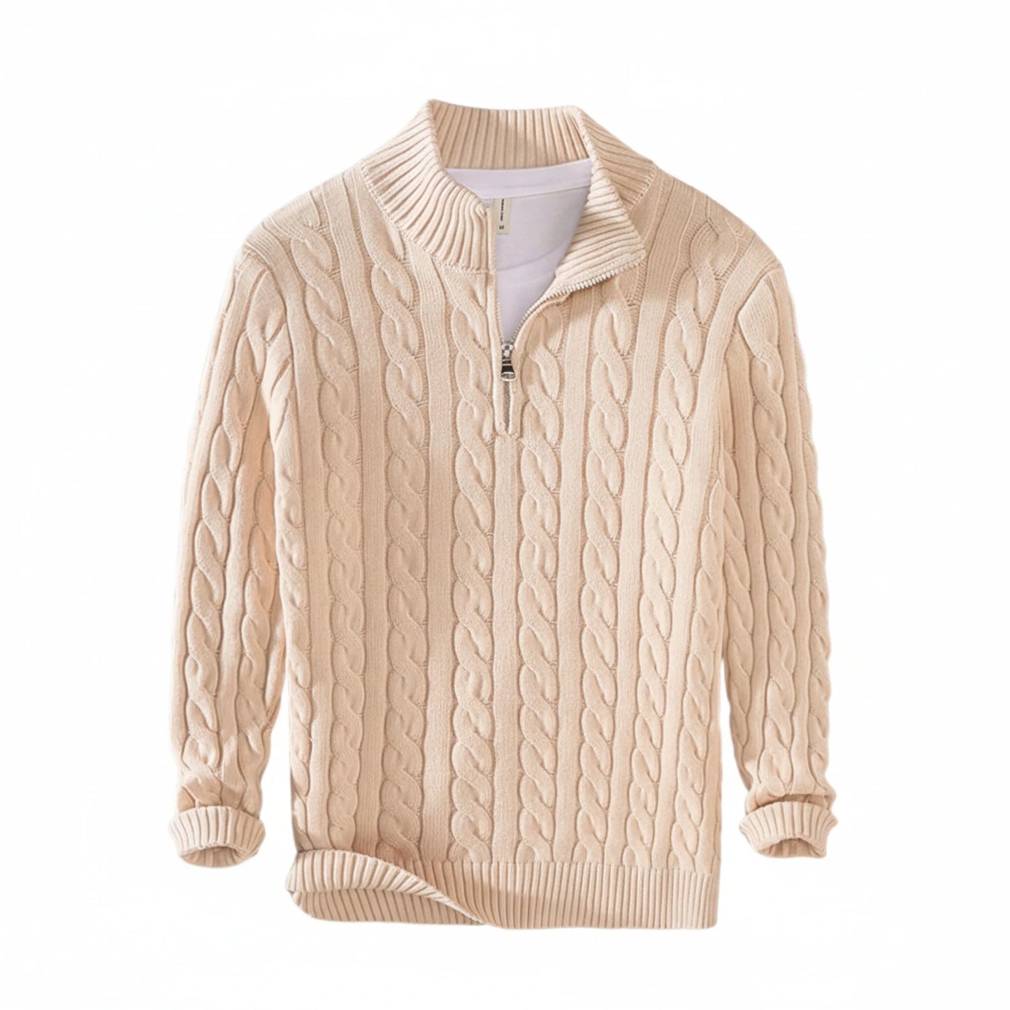 Men's Half-Zip Knit Sweater