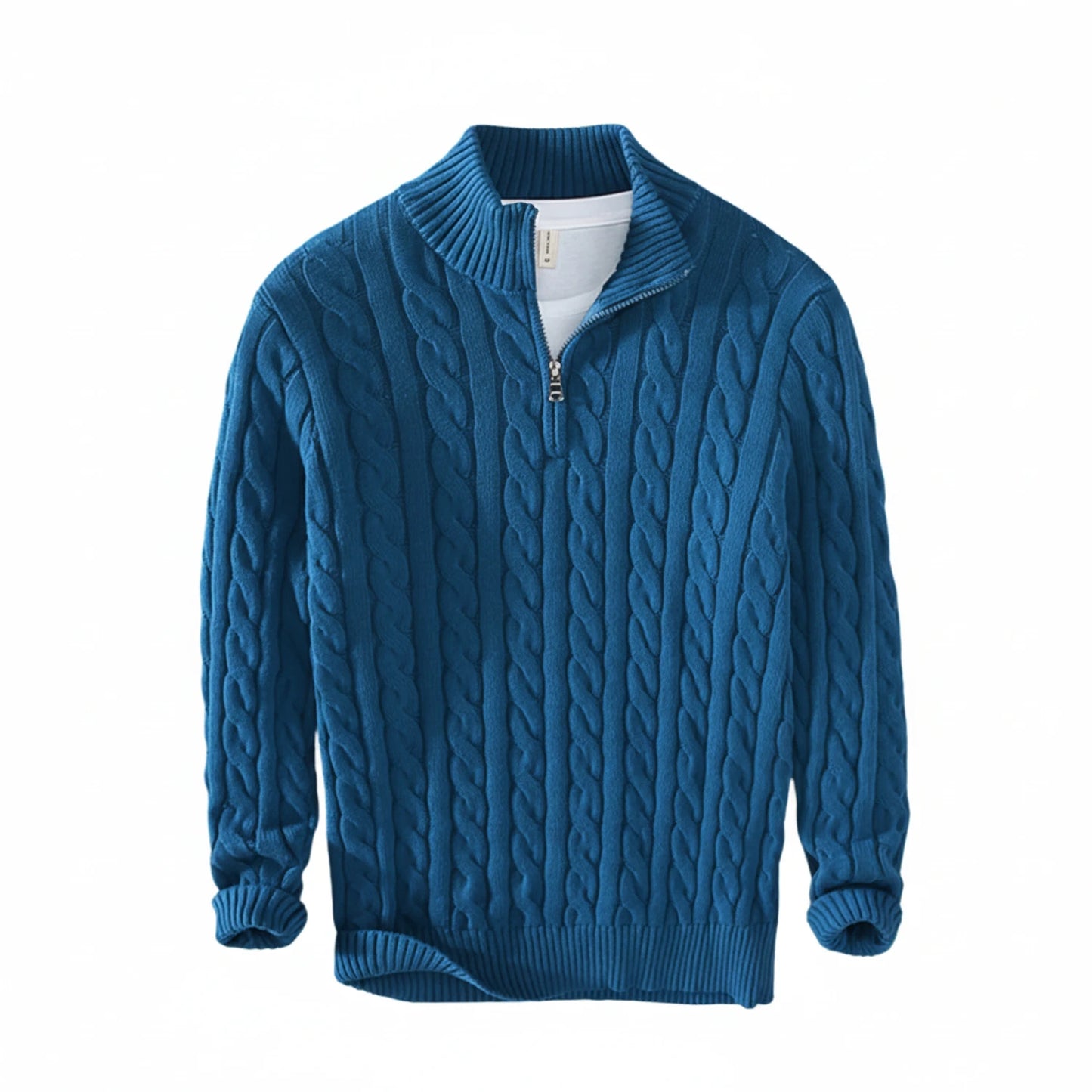 Men's Half-Zip Knit Sweater