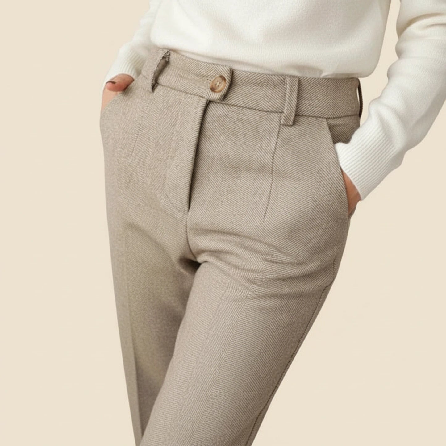 Men's Herringbone Dress Pants