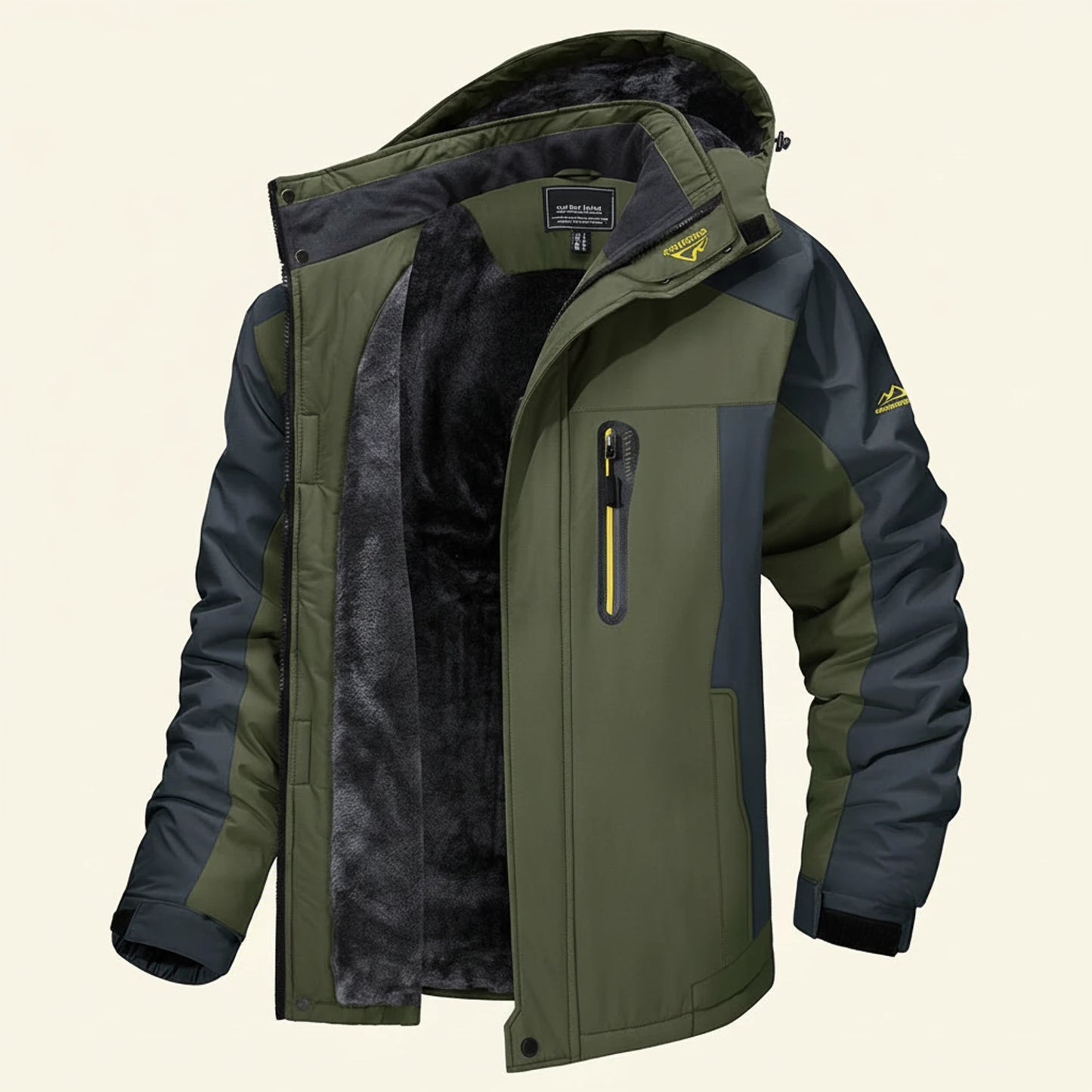 Men's Waterproof Outdoor Winter Fleece Jacket