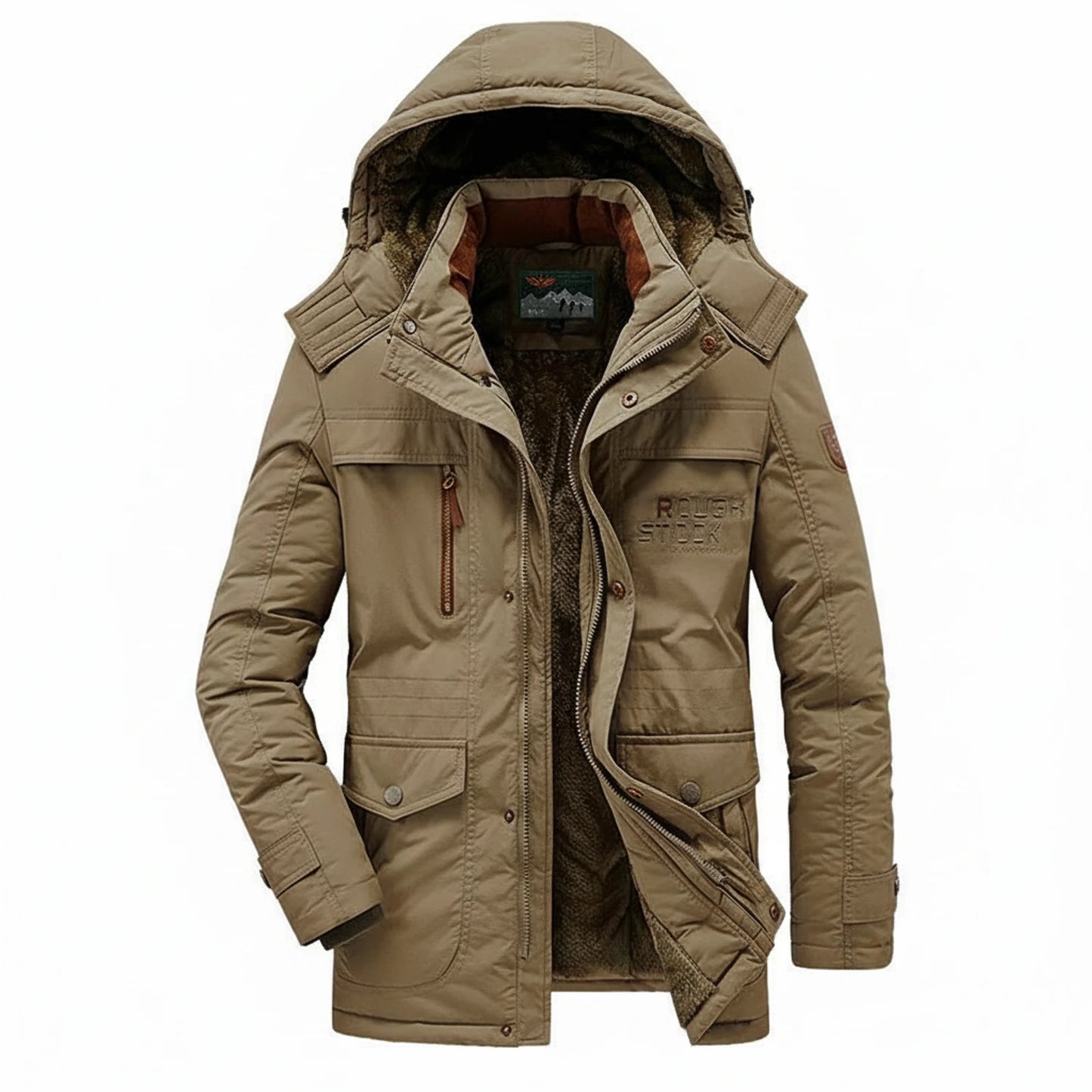 Men's Winter Hooded Parka Jacket