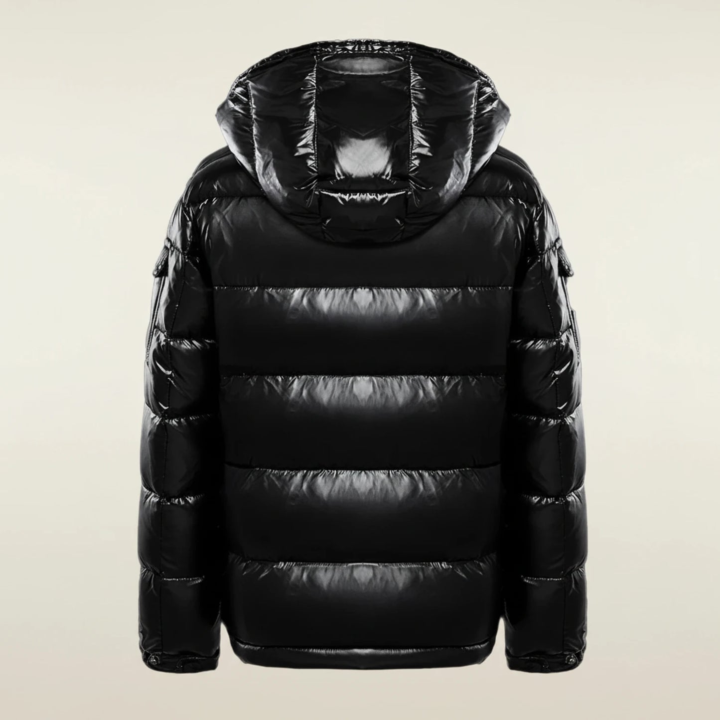 Men's Glossy Hooded Puffer Jacket