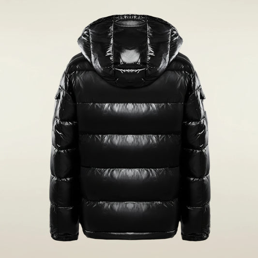 Men's Glossy Hooded Puffer Jacket