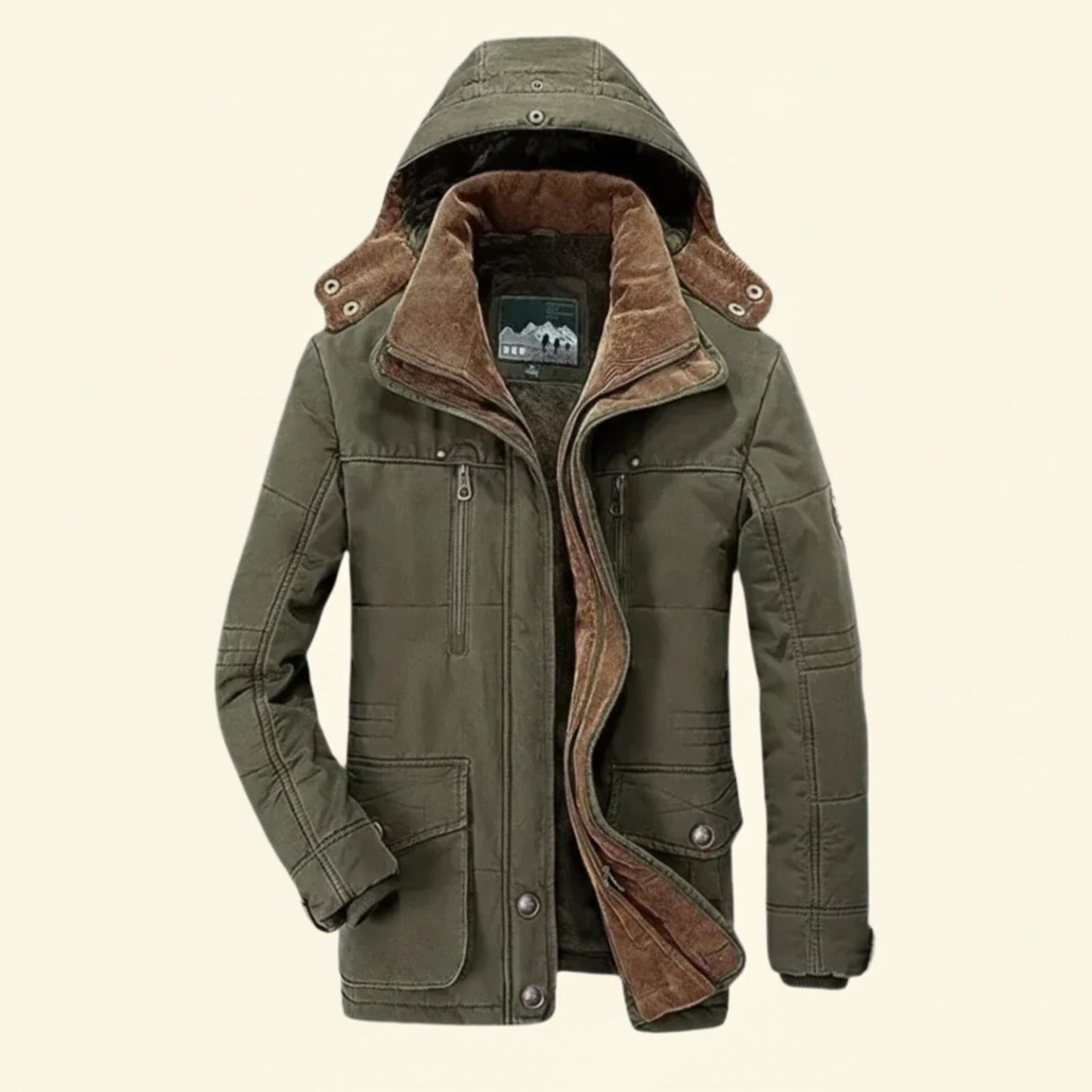 Men's Hooded Utility Winter Jacket