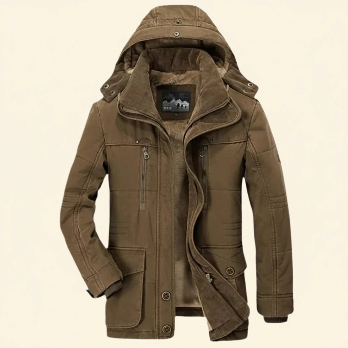 Men's Hooded Utility Winter Jacket