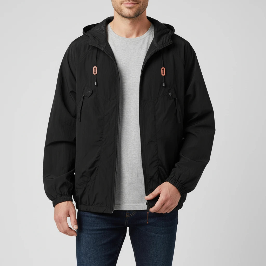 Men's Hooded Windbreaker Jacket