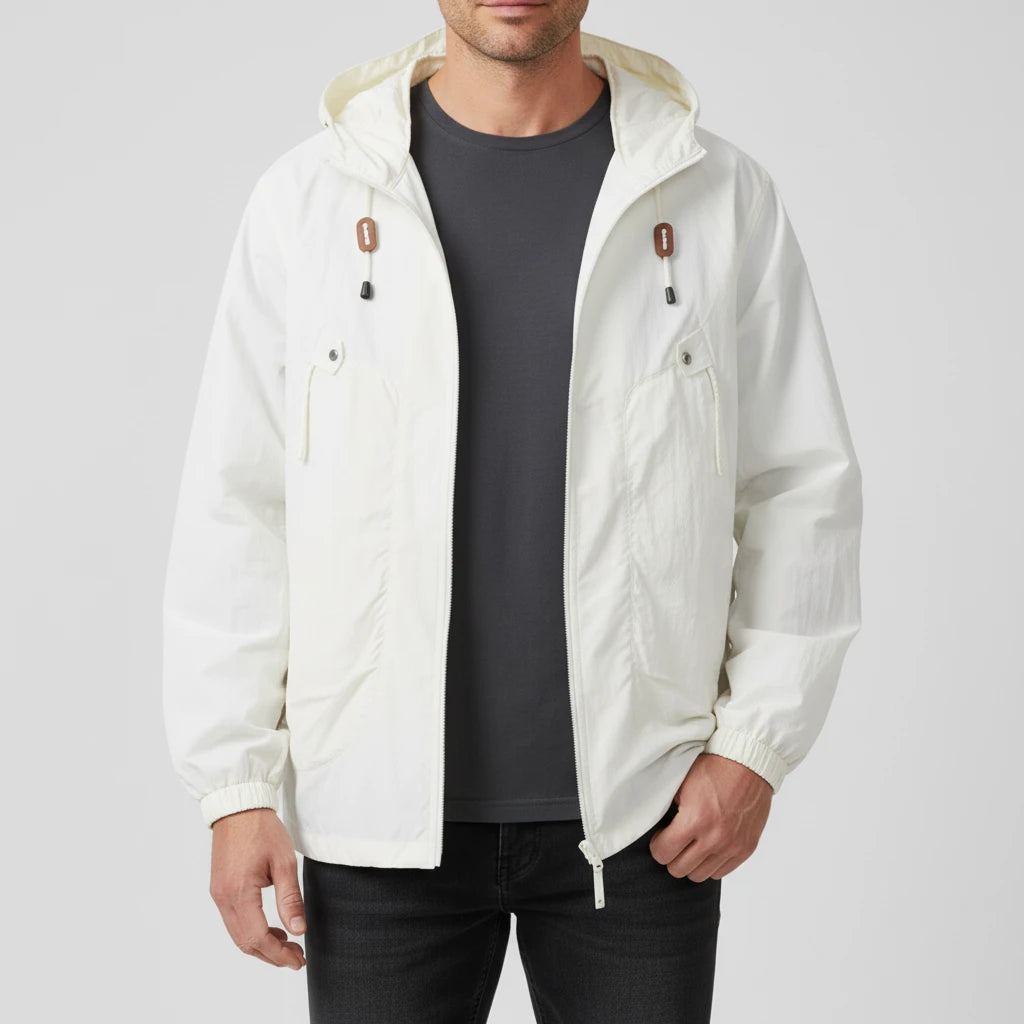 Men's Hooded Windbreaker Jacket