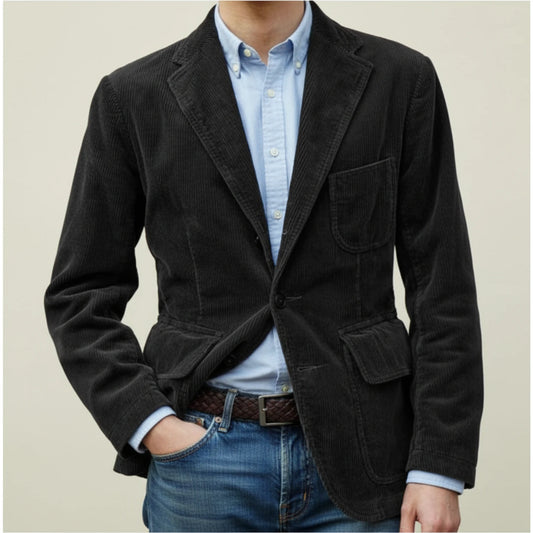 Men's Notch Lapel Vintage Blazer Jacket