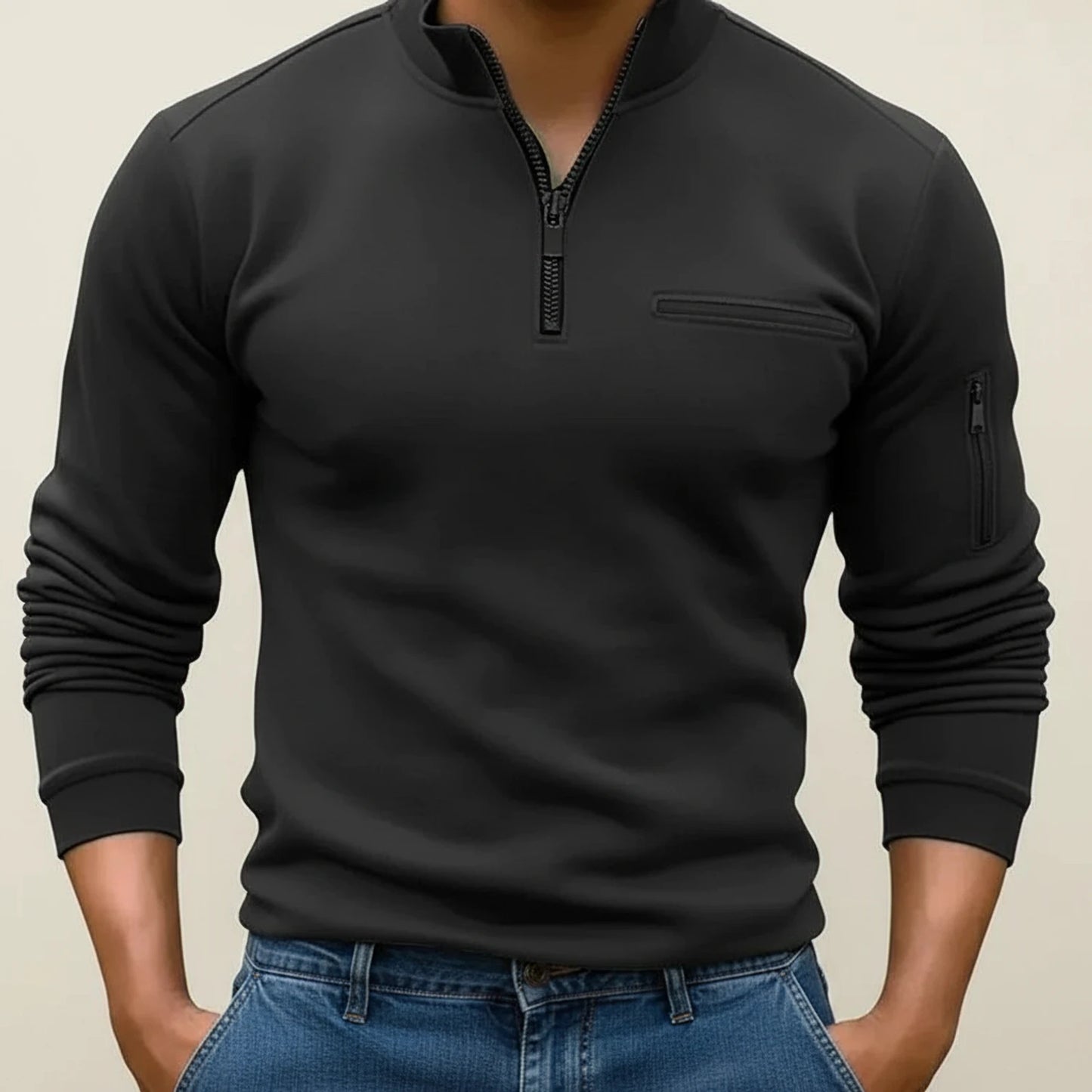 Men's Quarter Zip Sweater
