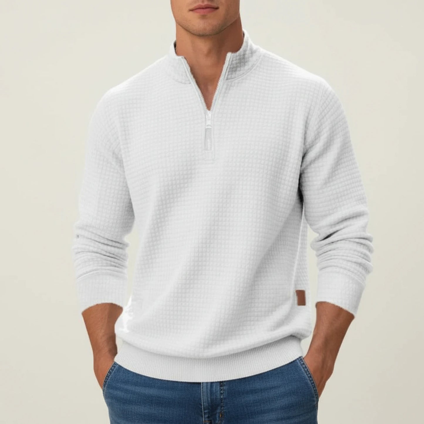 Men's Quarter-Zip Pullover Sweater