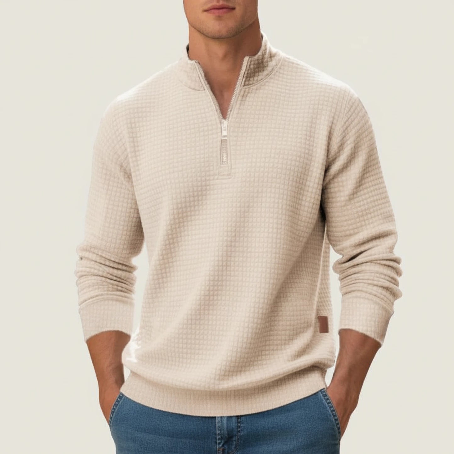 Men's Quarter-Zip Pullover Sweater