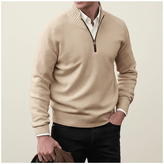 Men's Quarter-Zip Pullover Sweater