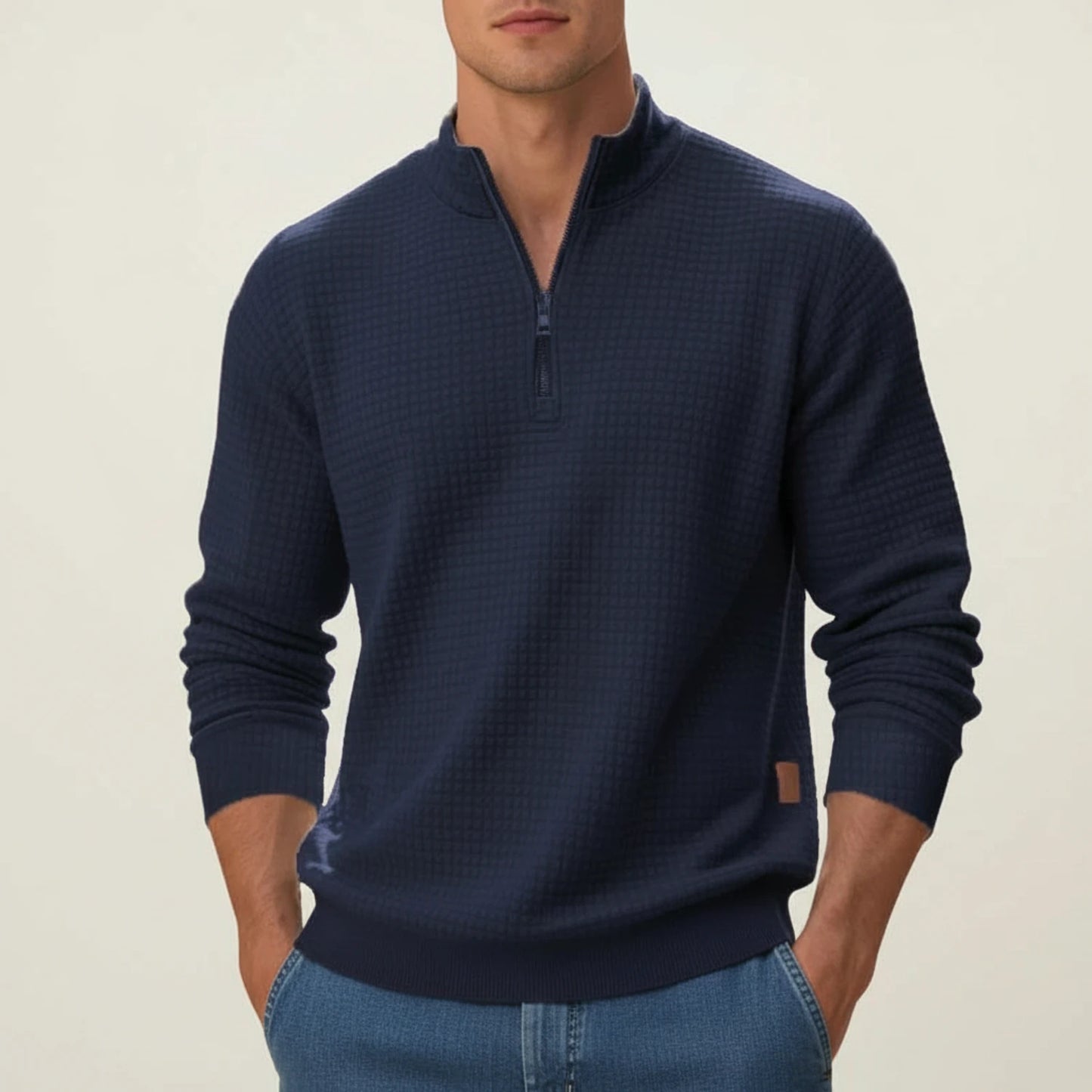 Men's Quarter-Zip Pullover Sweater