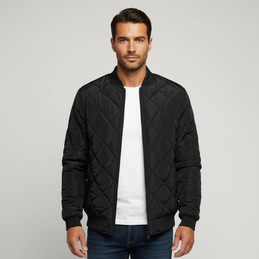 Men's Quilted Bomber Jacket image