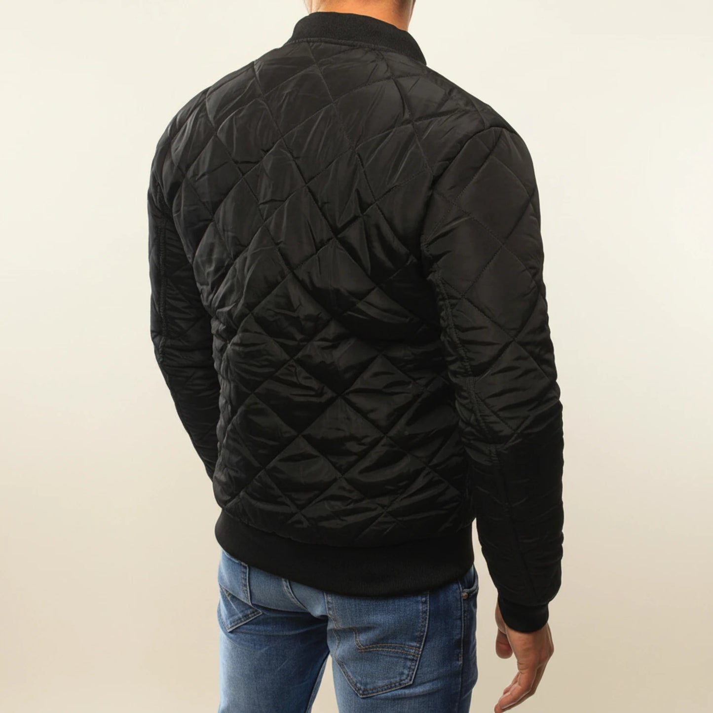 Men's Classic Quilted Bomber Jacket