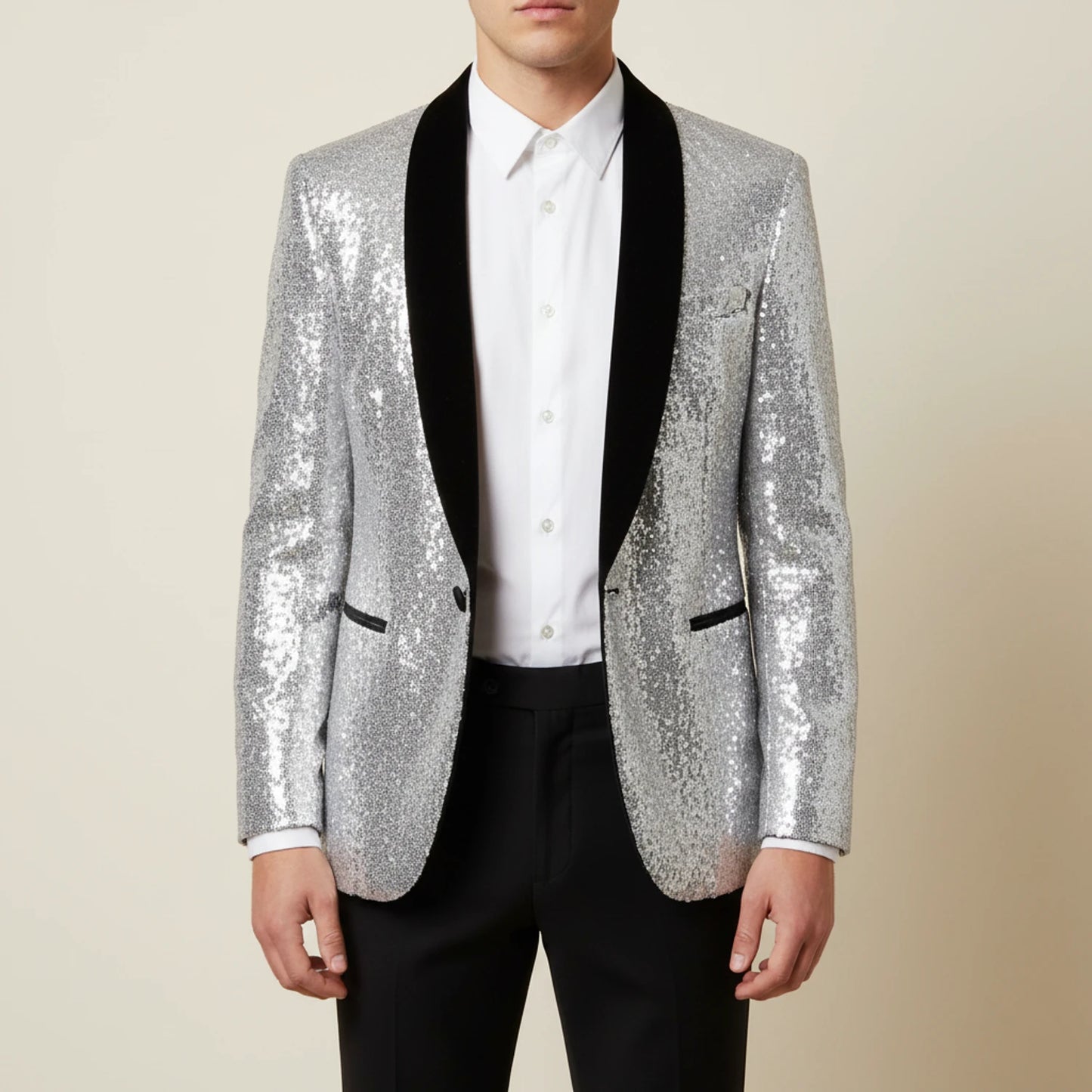 Men's Sequin Blazer Jacket
