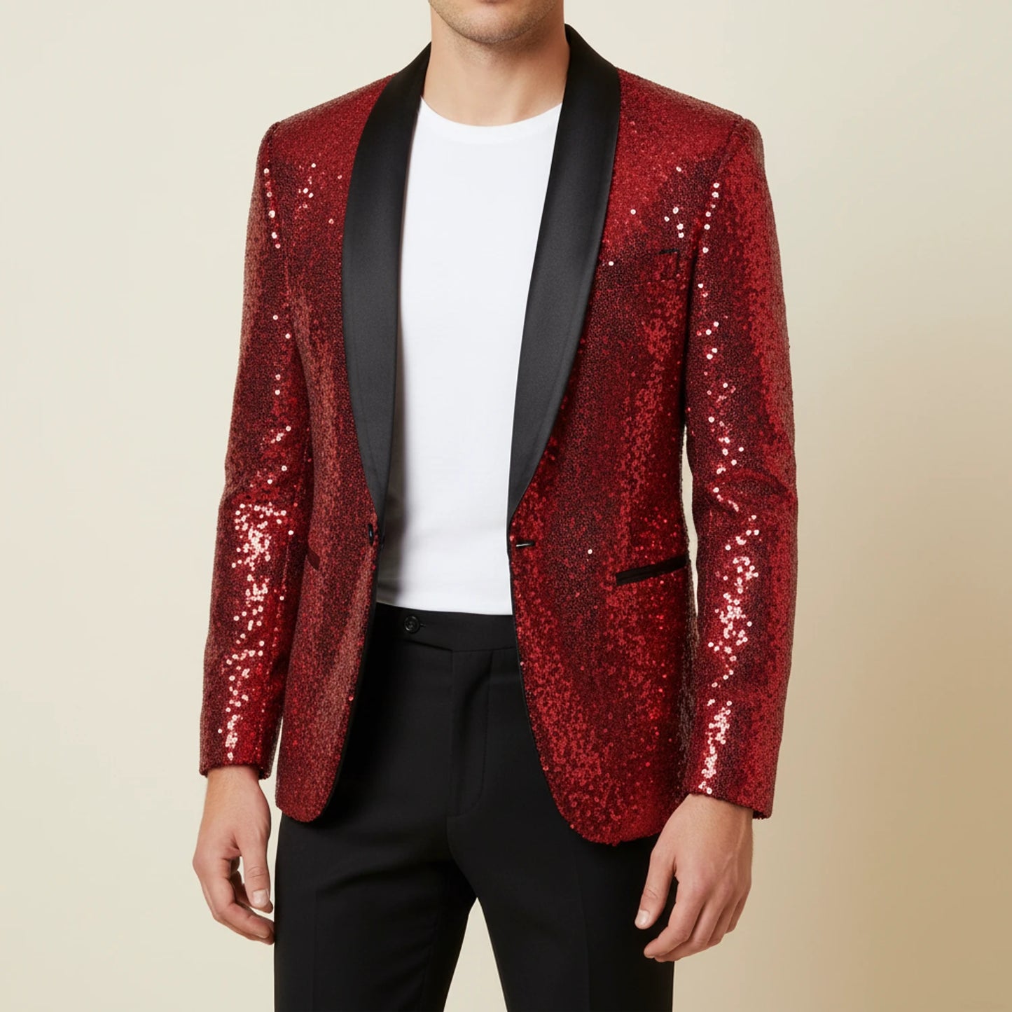Men's Sequin Blazer Jacket