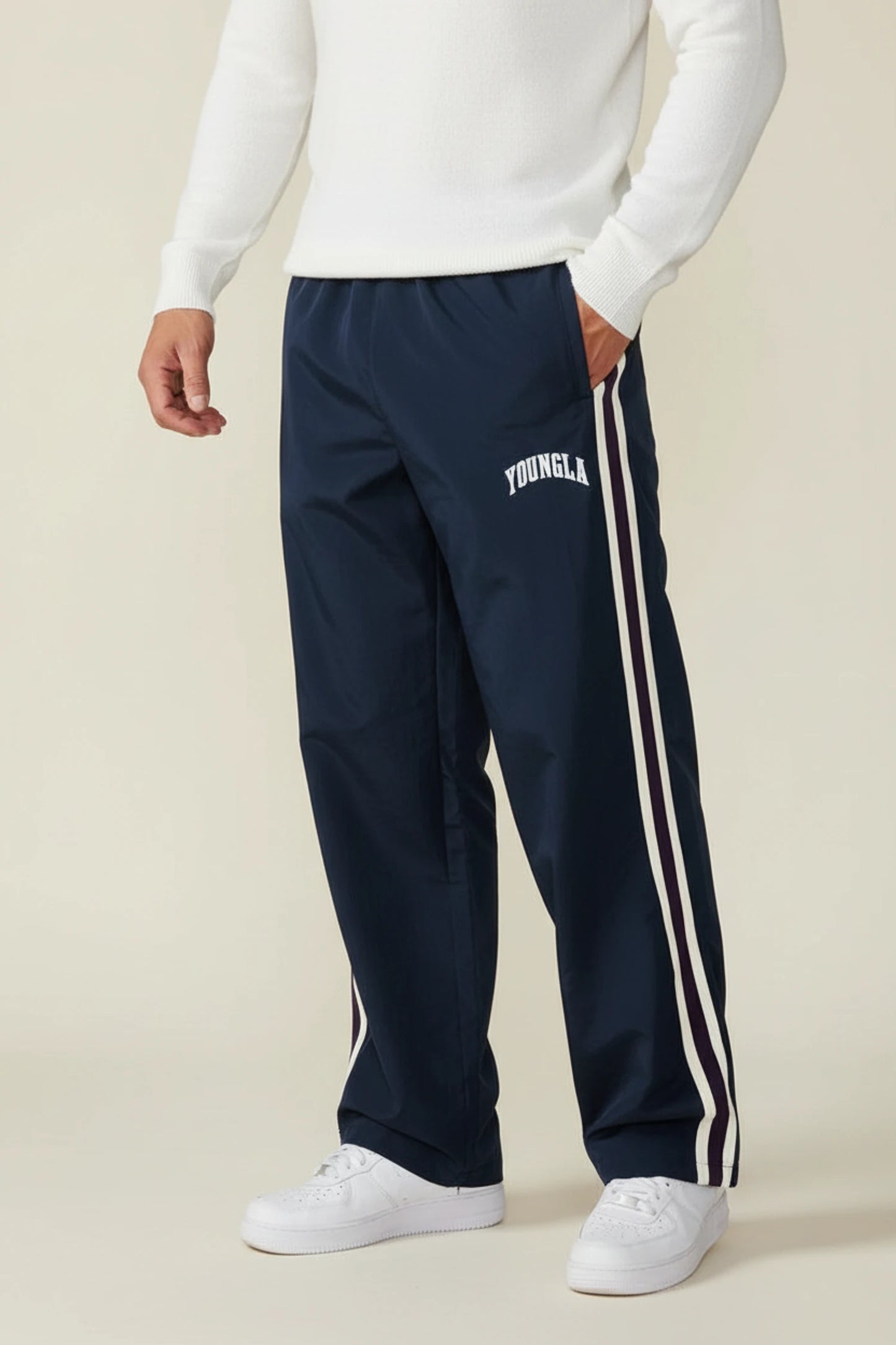 Men's Side Stripe Track Pants