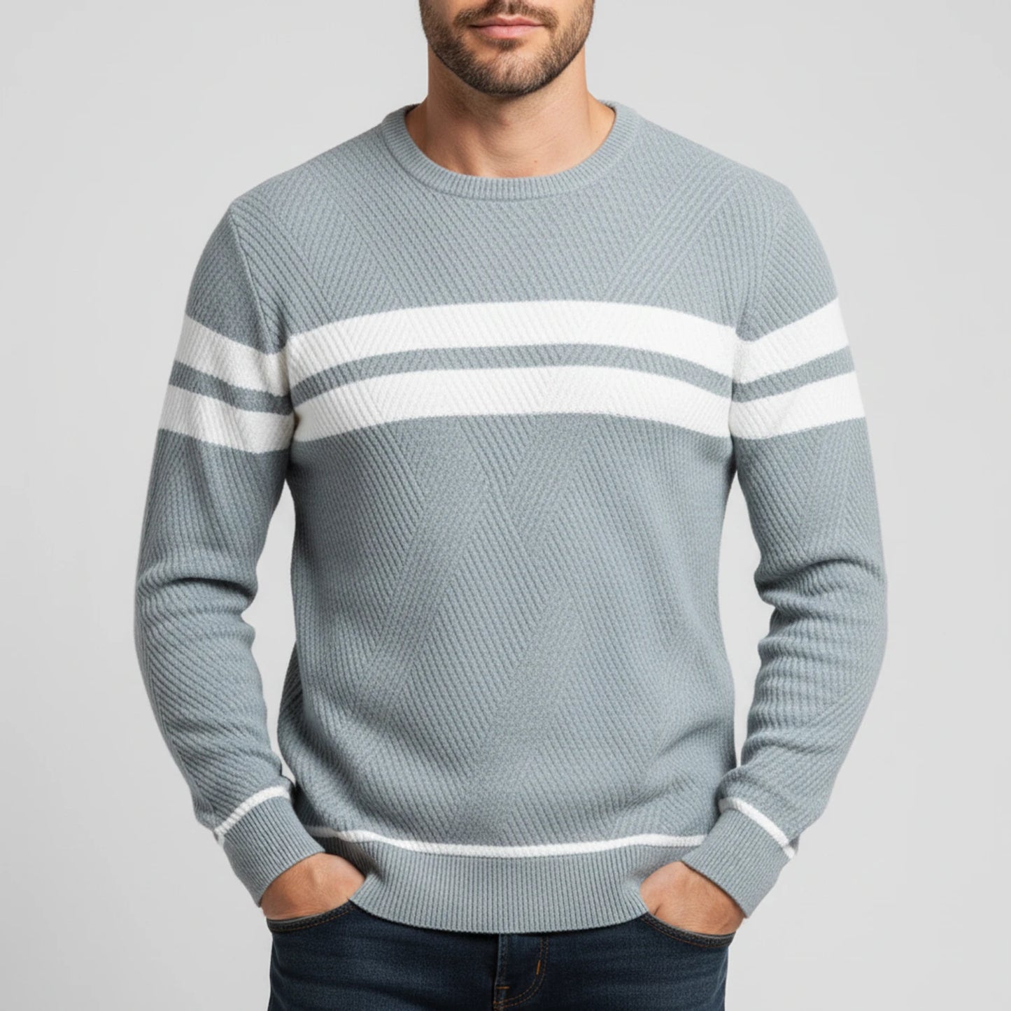 Men's Striped Sweater image