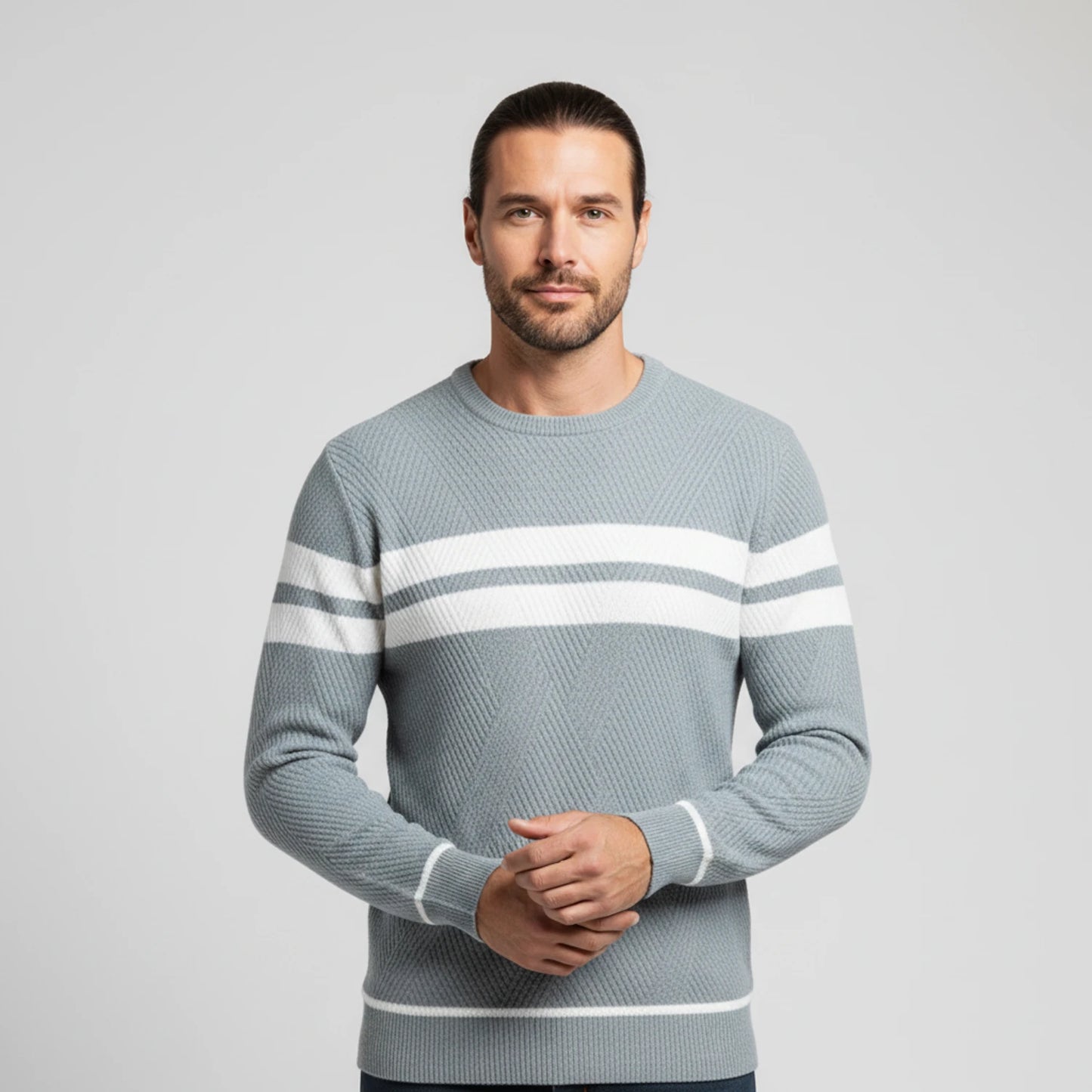 Men's Striped Sweater image