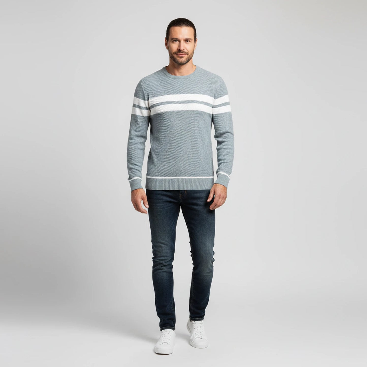 Men's Striped Sweater image