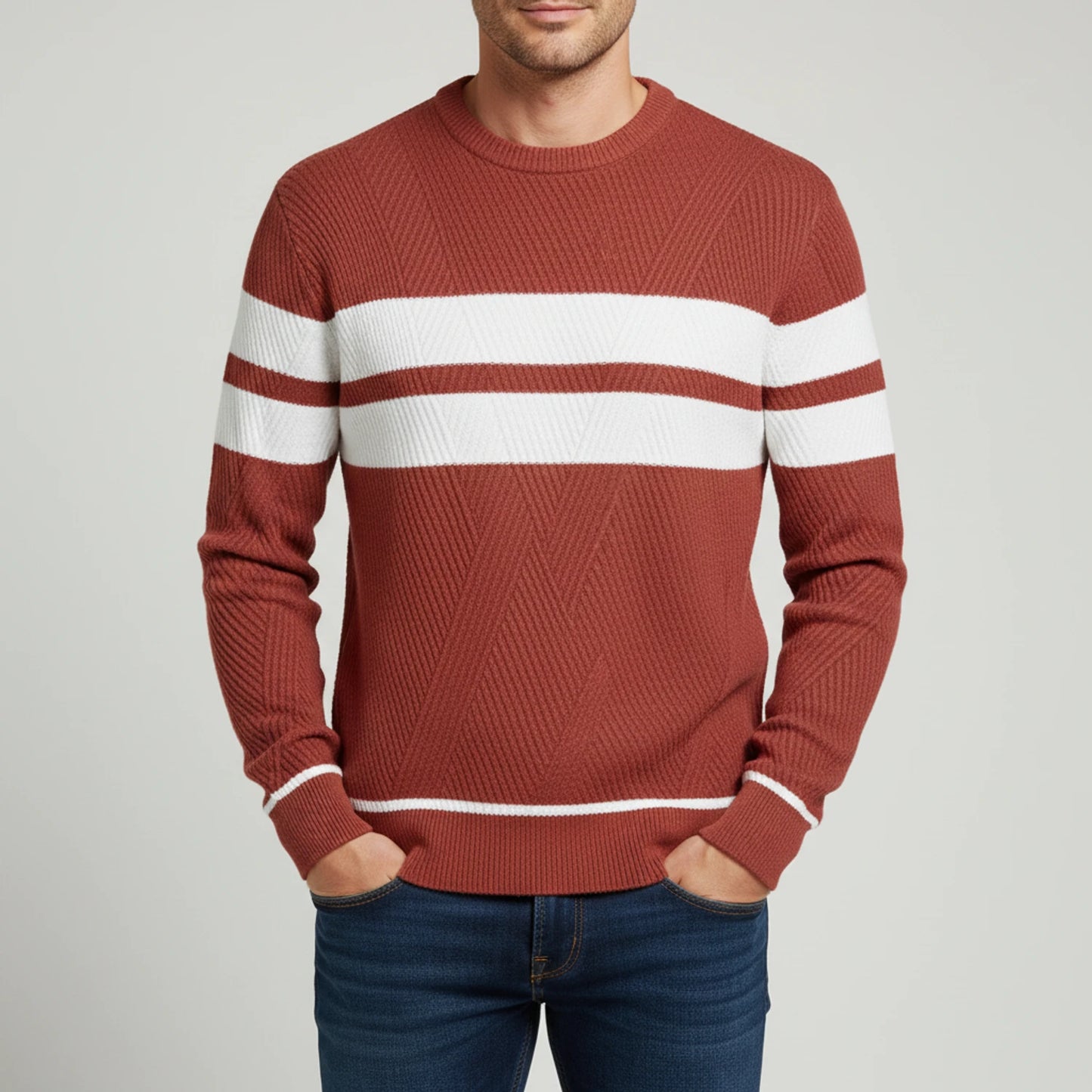 Men's Striped Sweater image