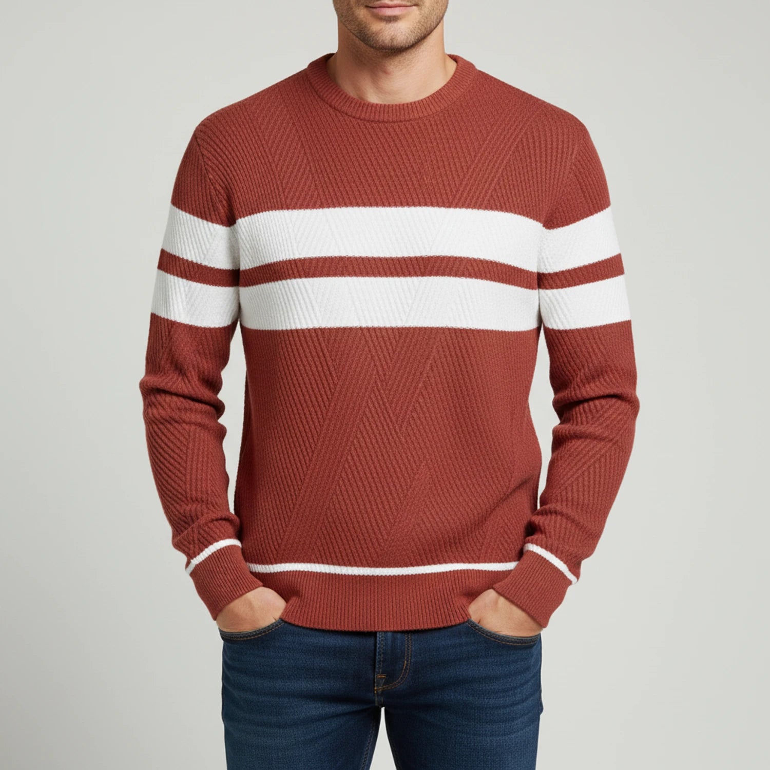 Men's Striped Sweater image