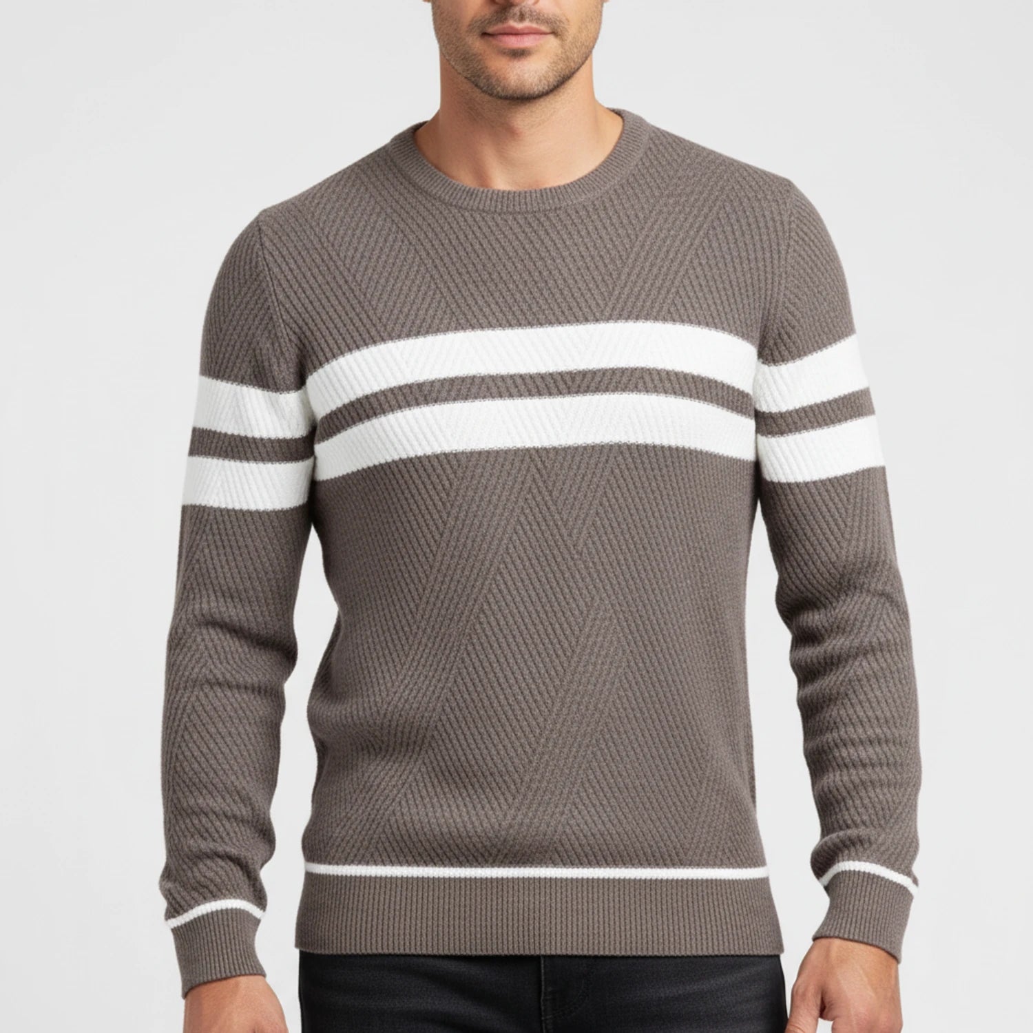 Men's Striped Sweater image