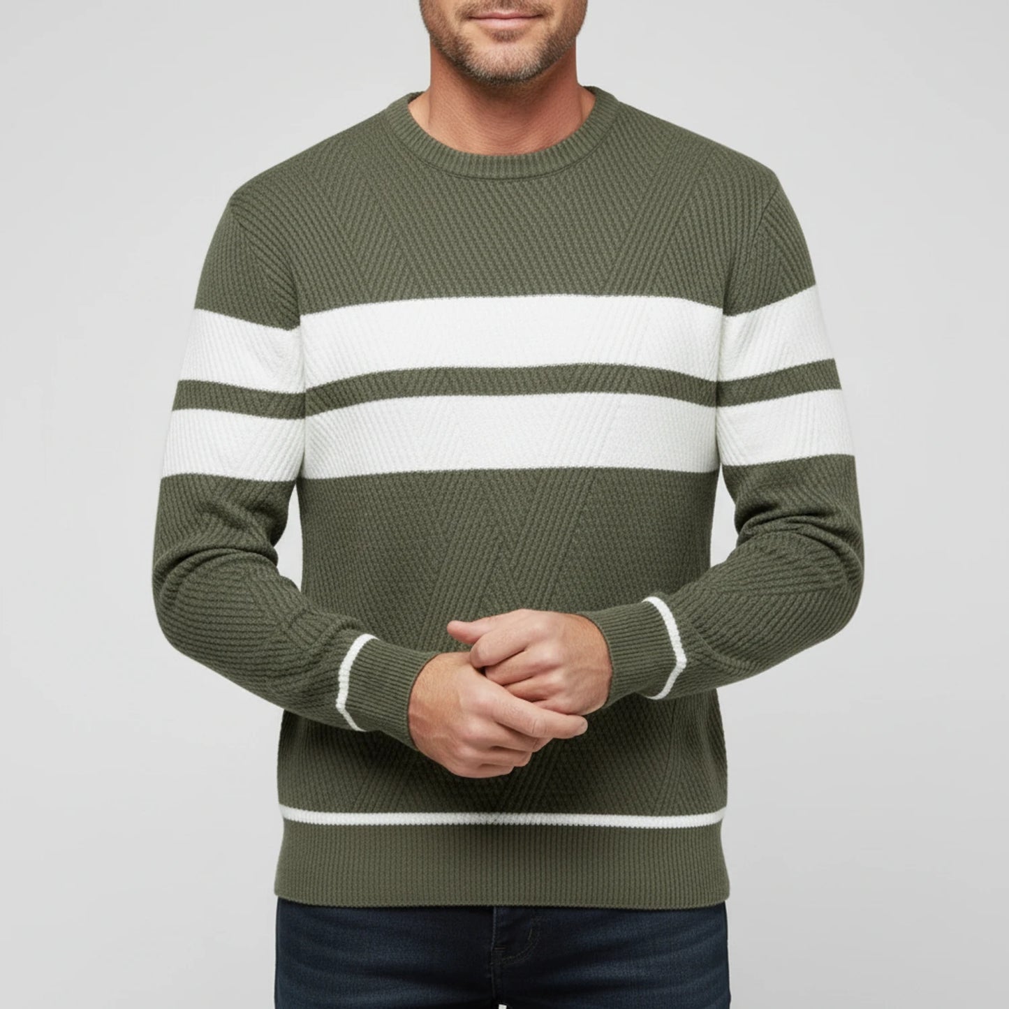 Men's Striped Sweater image