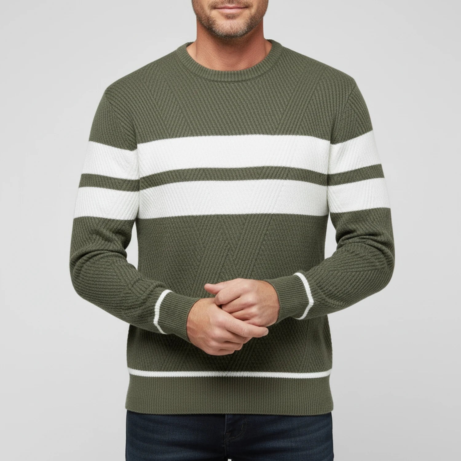 Men's Striped Sweater image