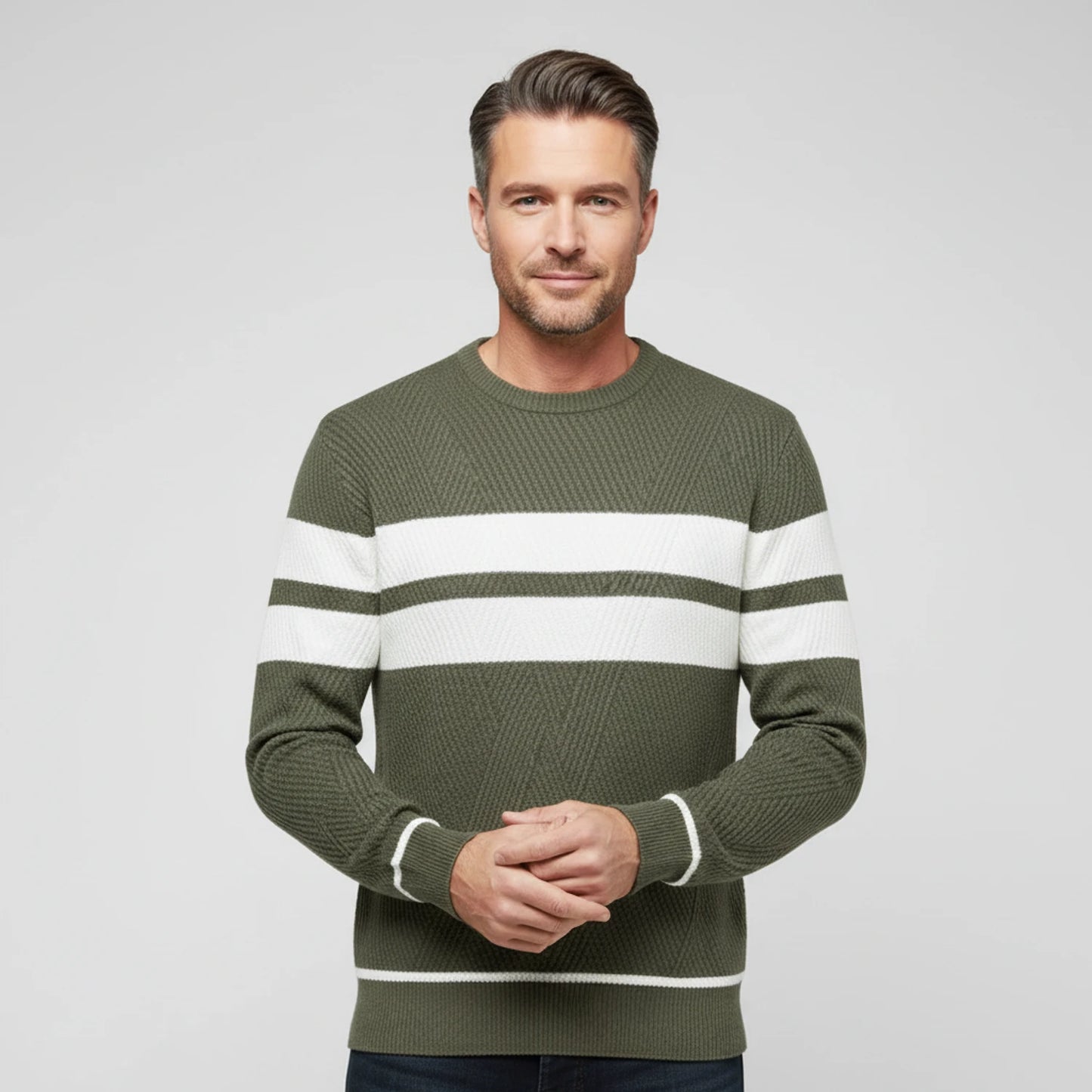 Men's Striped Sweater image