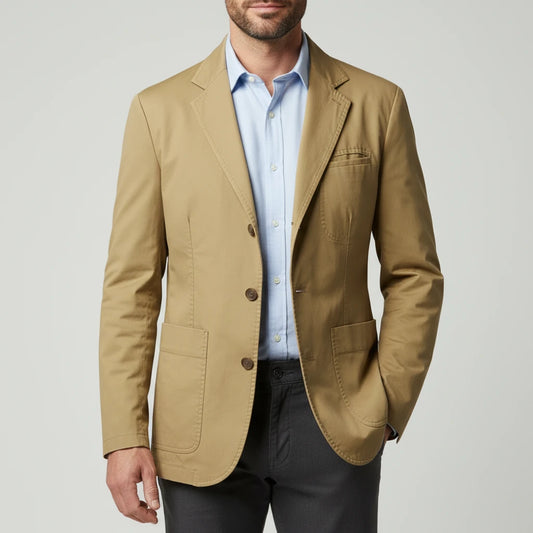 Men's Three-Button Casual Blazer