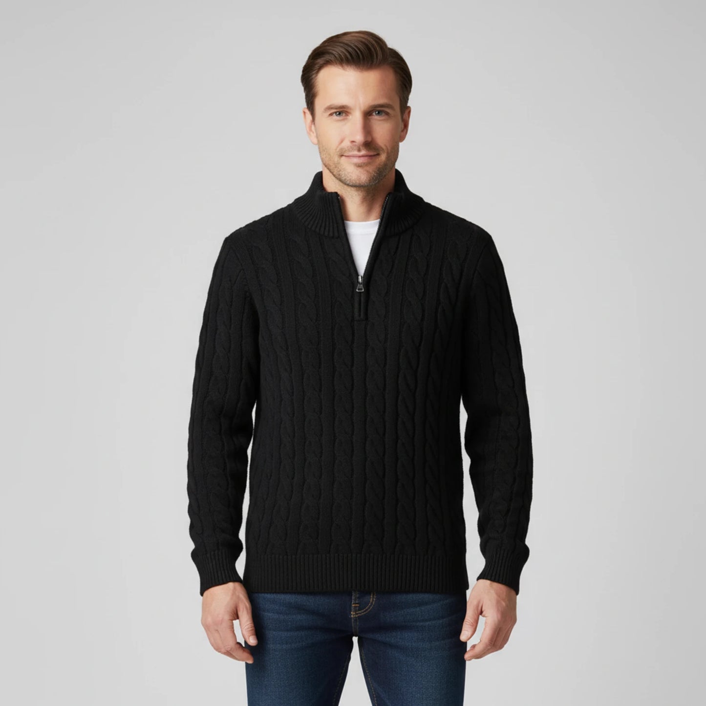 Men's Zip Neck Sweater image