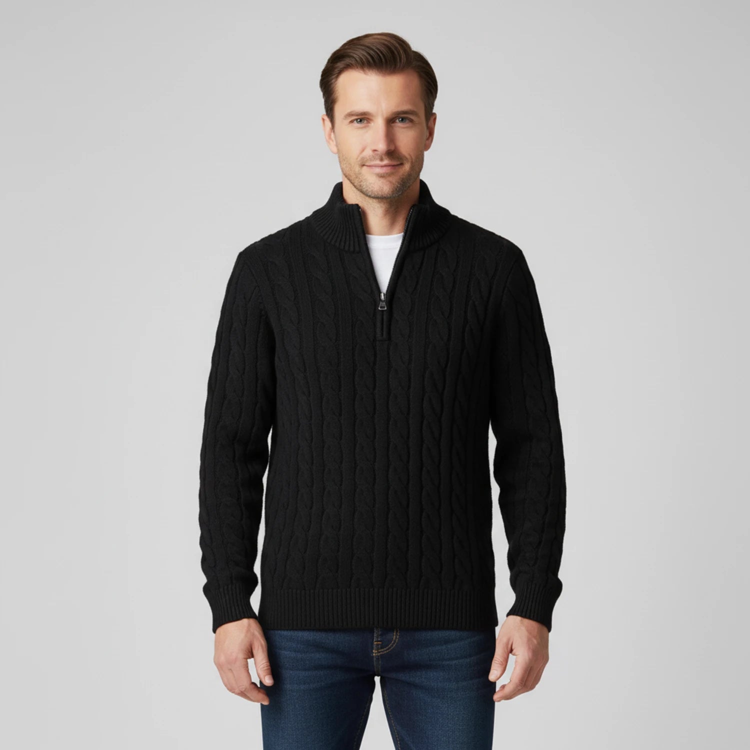 Men's Zip Neck Sweater image