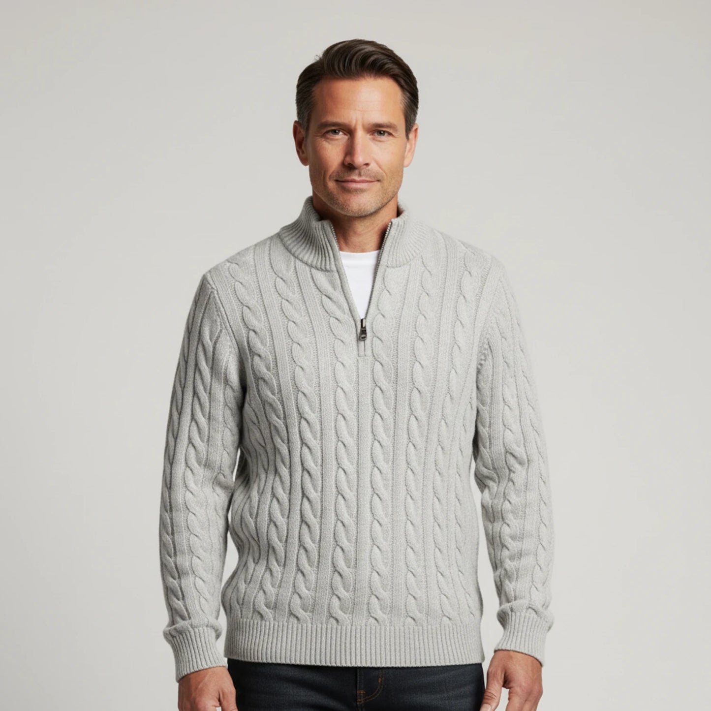 Men's Zip Neck Sweater image