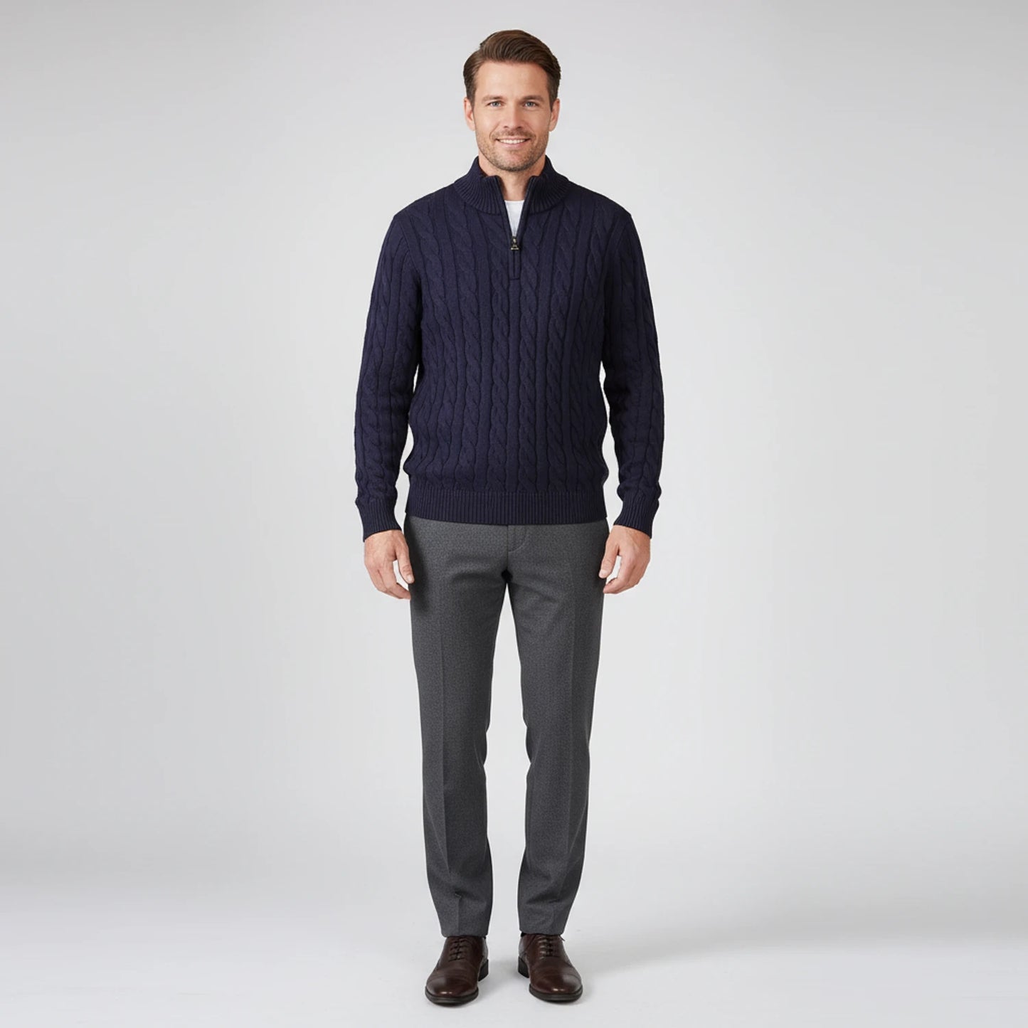 Men's Zip Neck Sweater image