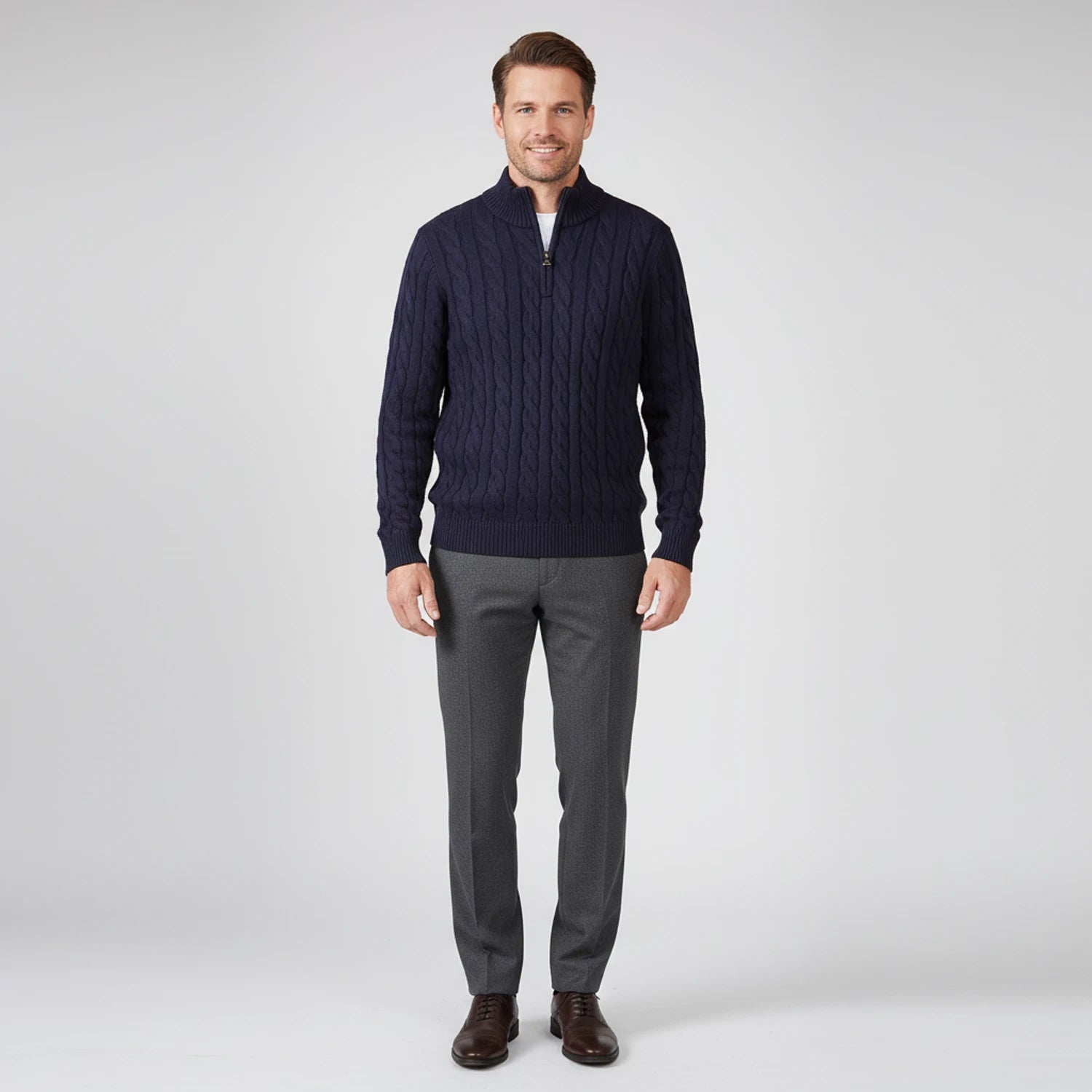 Men's Zip Neck Sweater image