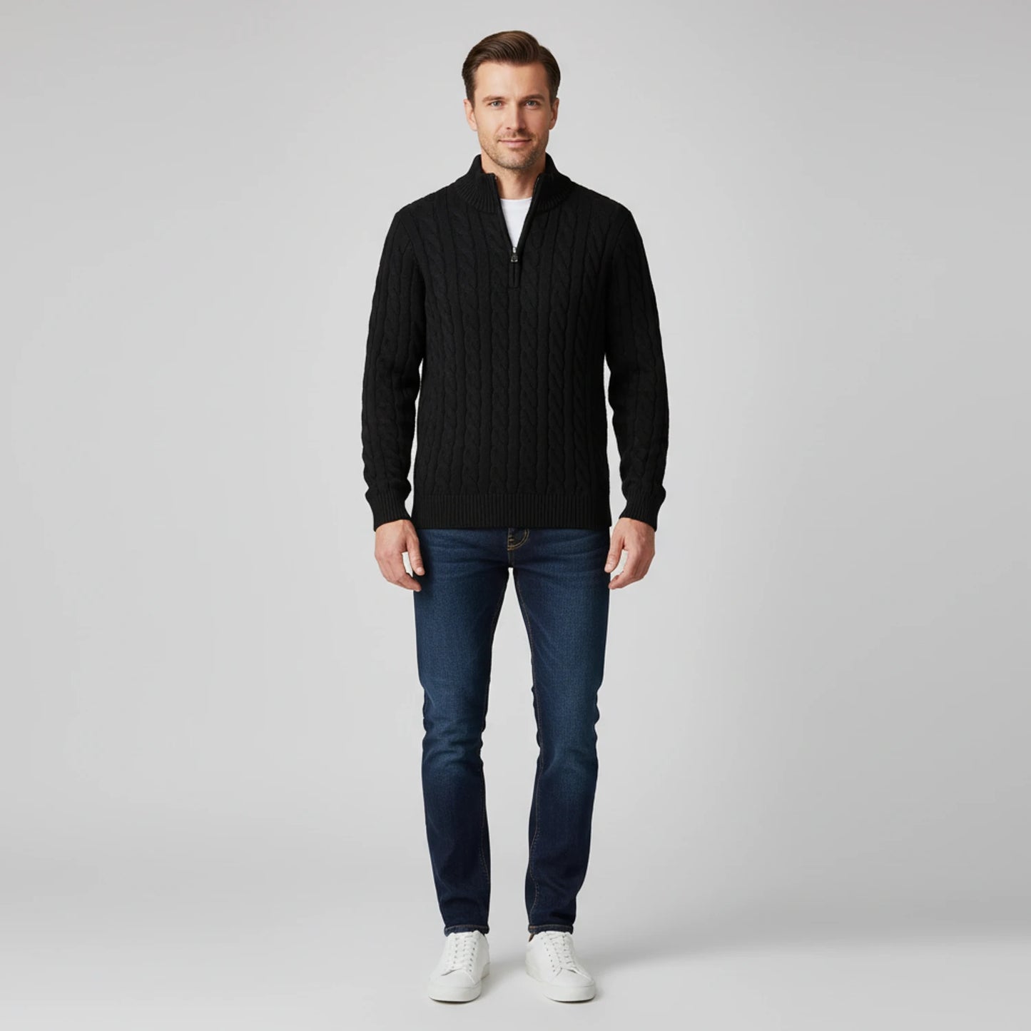 Men's Zip Neck Sweater image