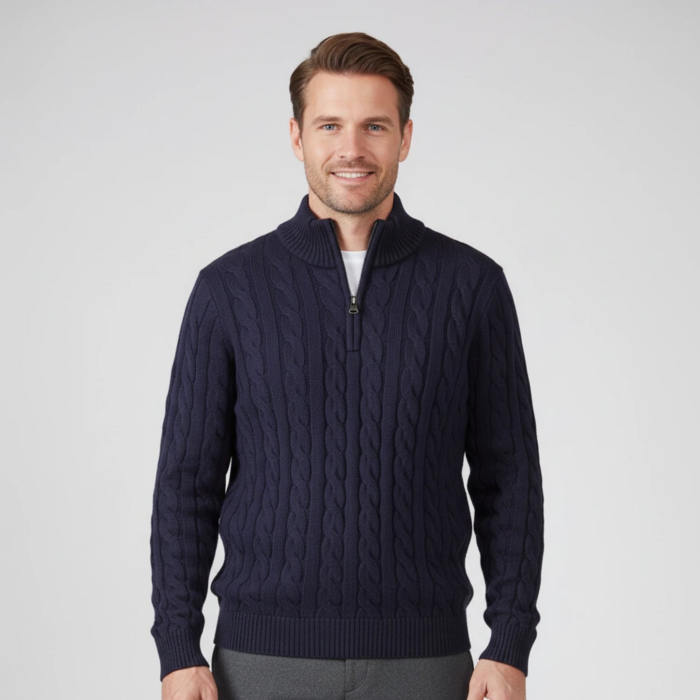 Men's Zip Neck Sweater image