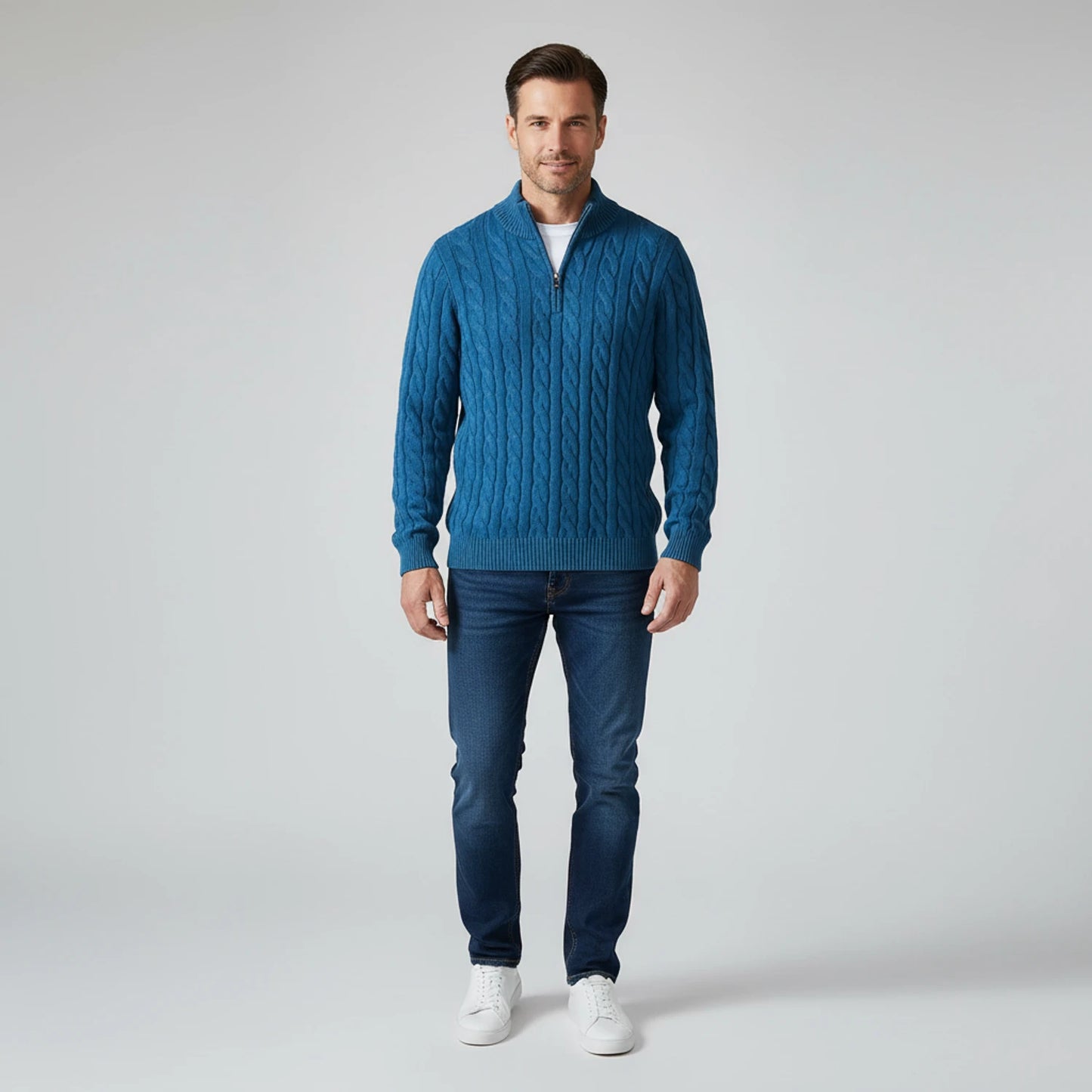 Men's Zip Neck Sweater image