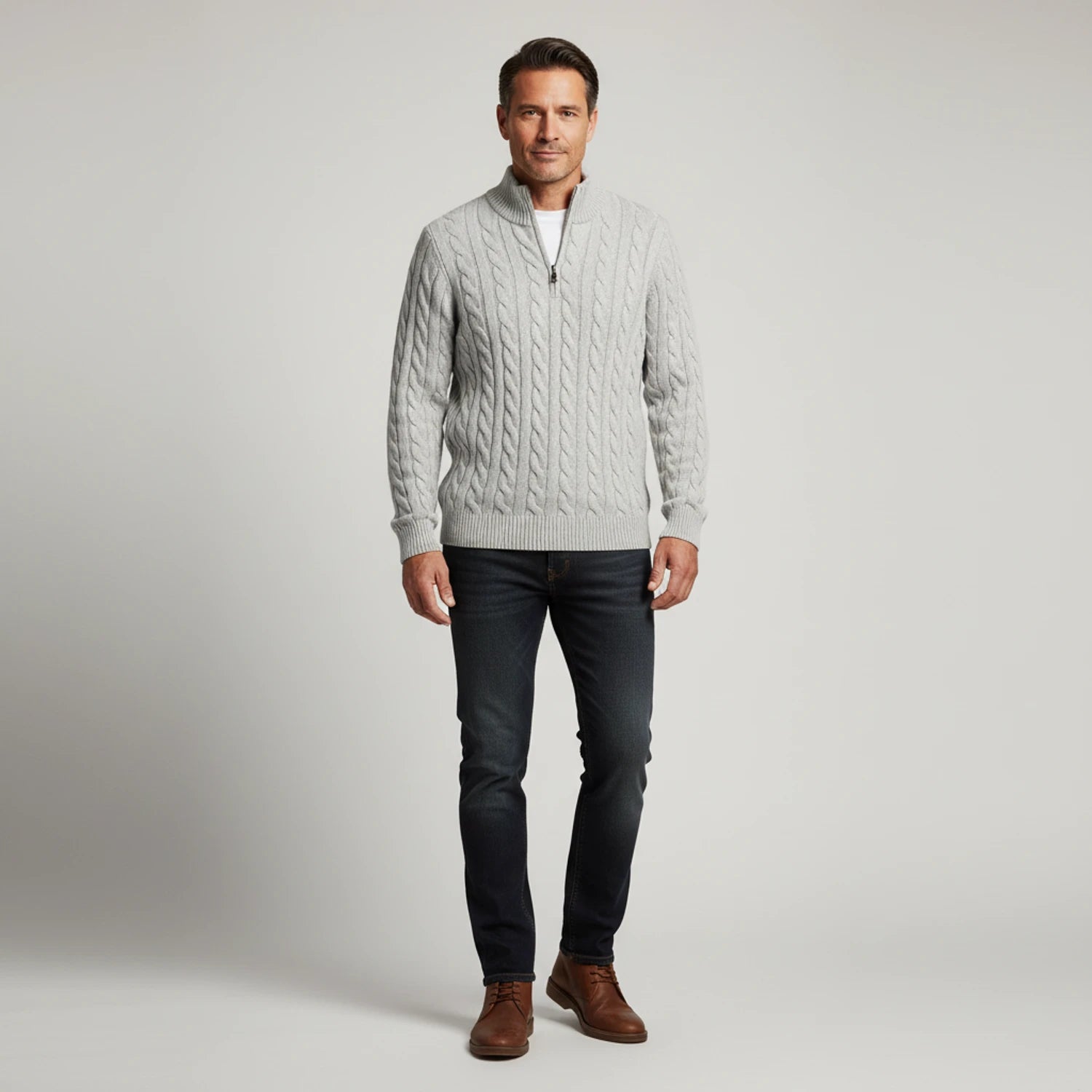 Men's Zip Neck Sweater image
