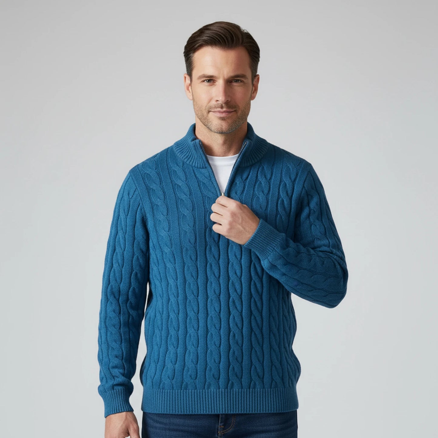 Men's Zip Neck Sweater image