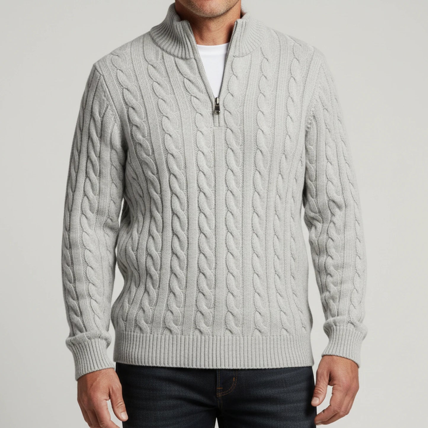 Men's Zip Neck Sweater image