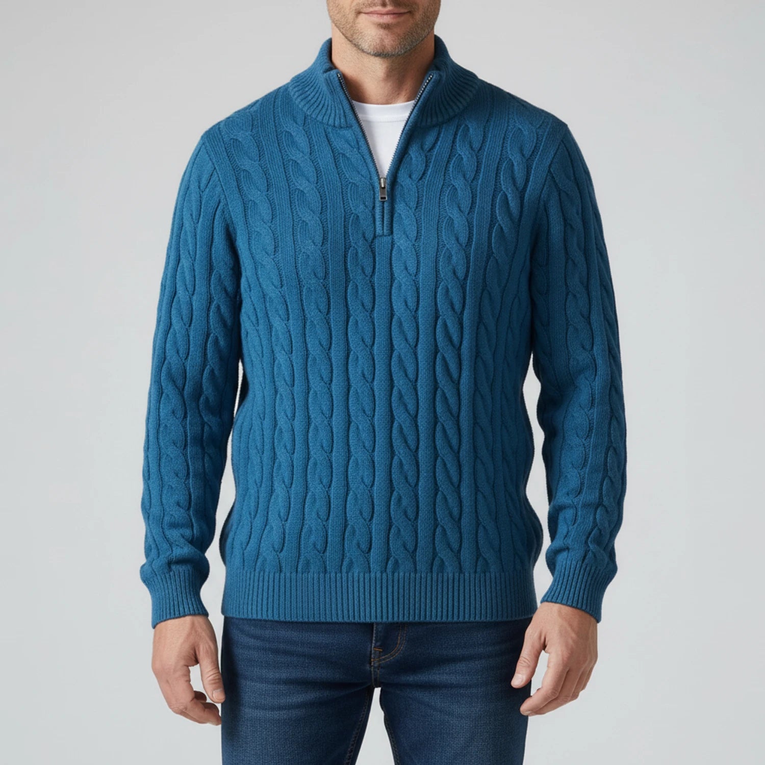 Men's Zip Neck Sweater image