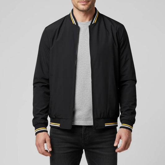 Men's Zip-Up Bomber Jacket image