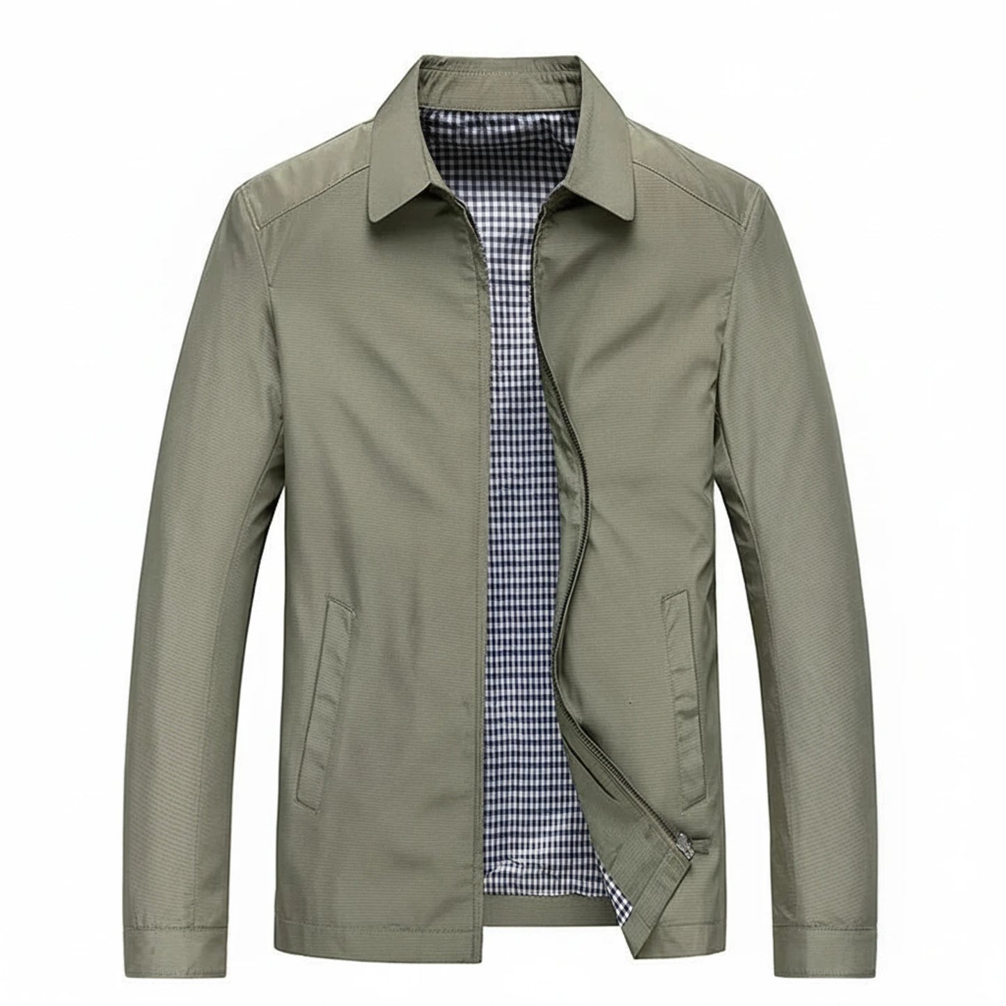 Men's Lightweight Casual Zip-Up Jacket