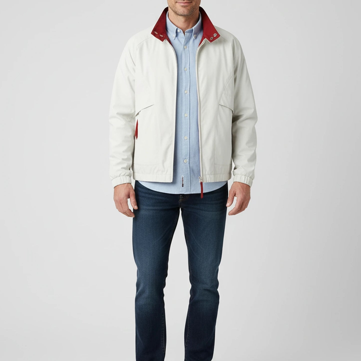 Men's Zip-Up Windbreaker Jacket