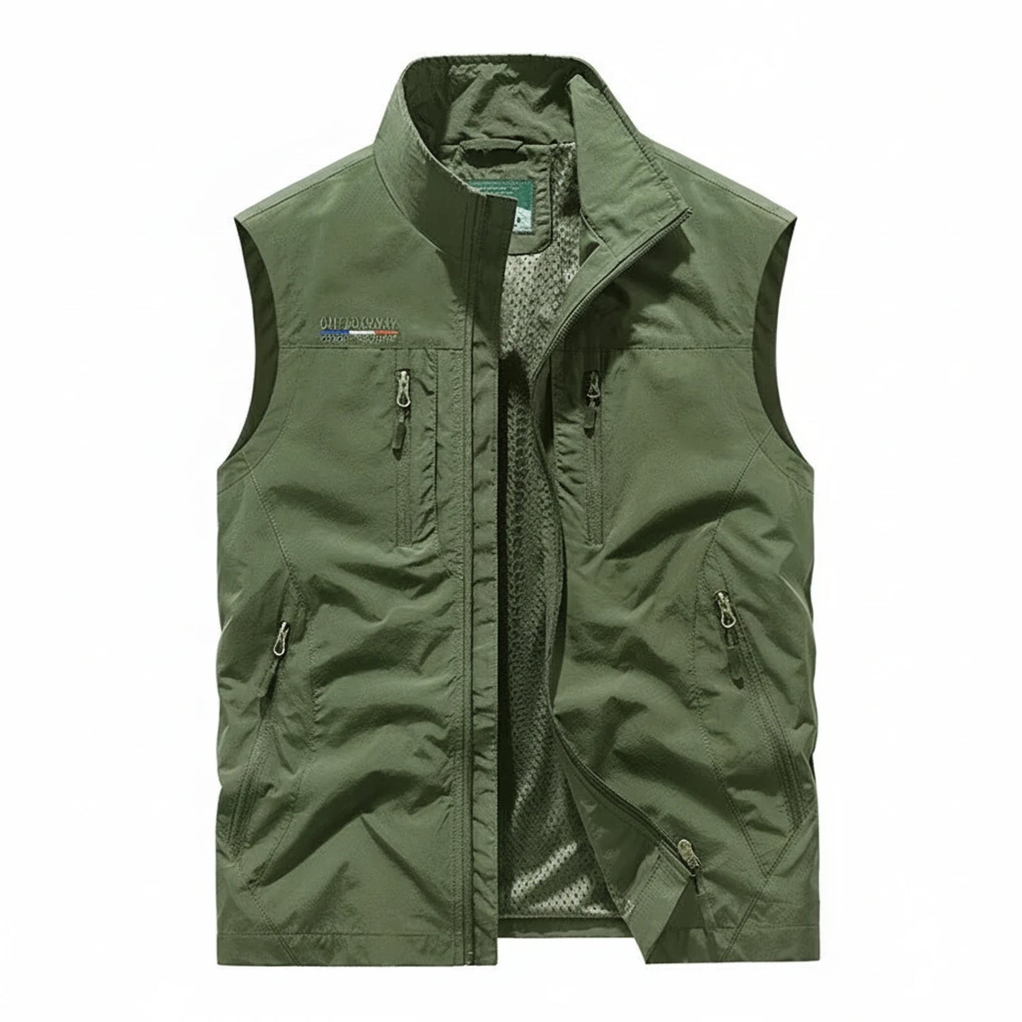 Men's Lightweight Zip-Up Vest with Pockets